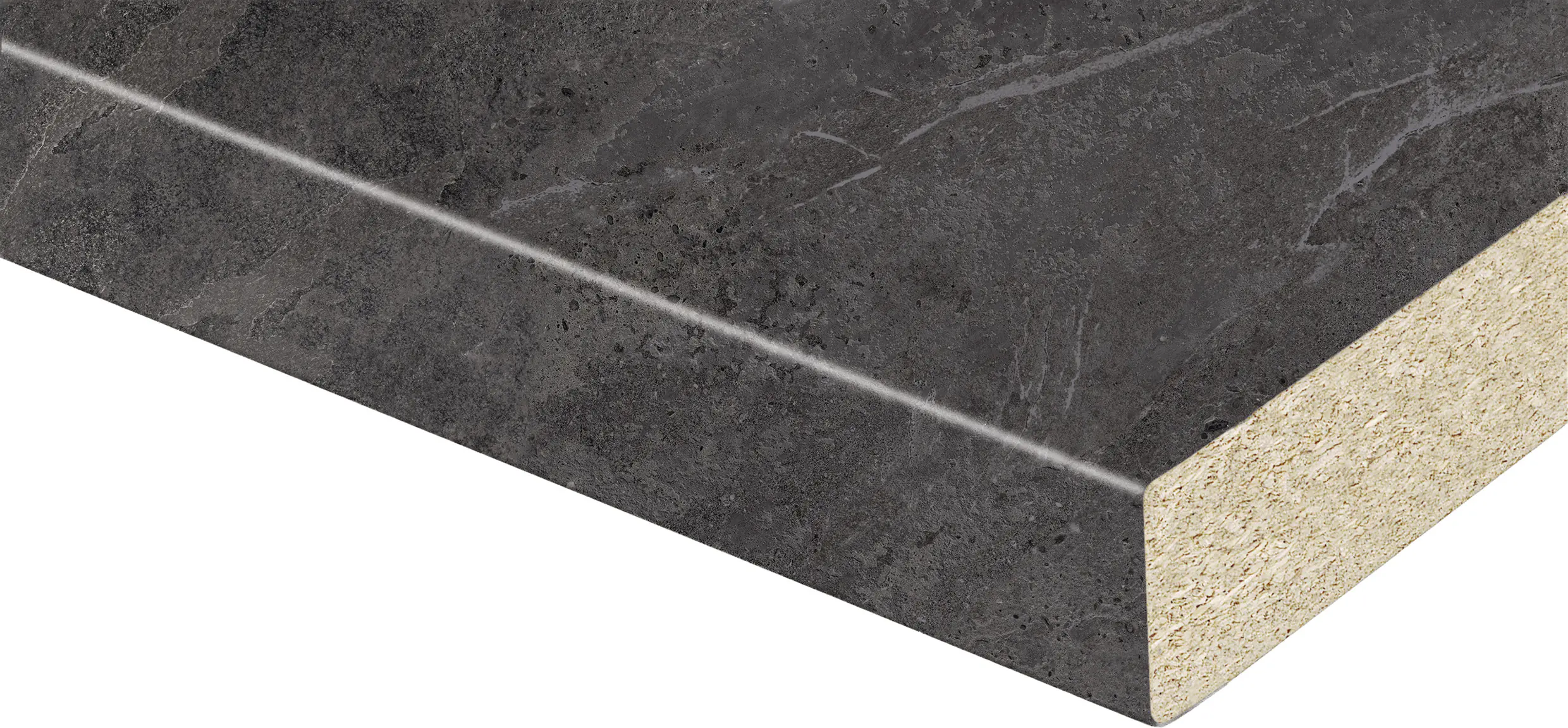 Kaindl Arbeitsplatte 410 x 60 cm 38 mm Schiefer Vulcano