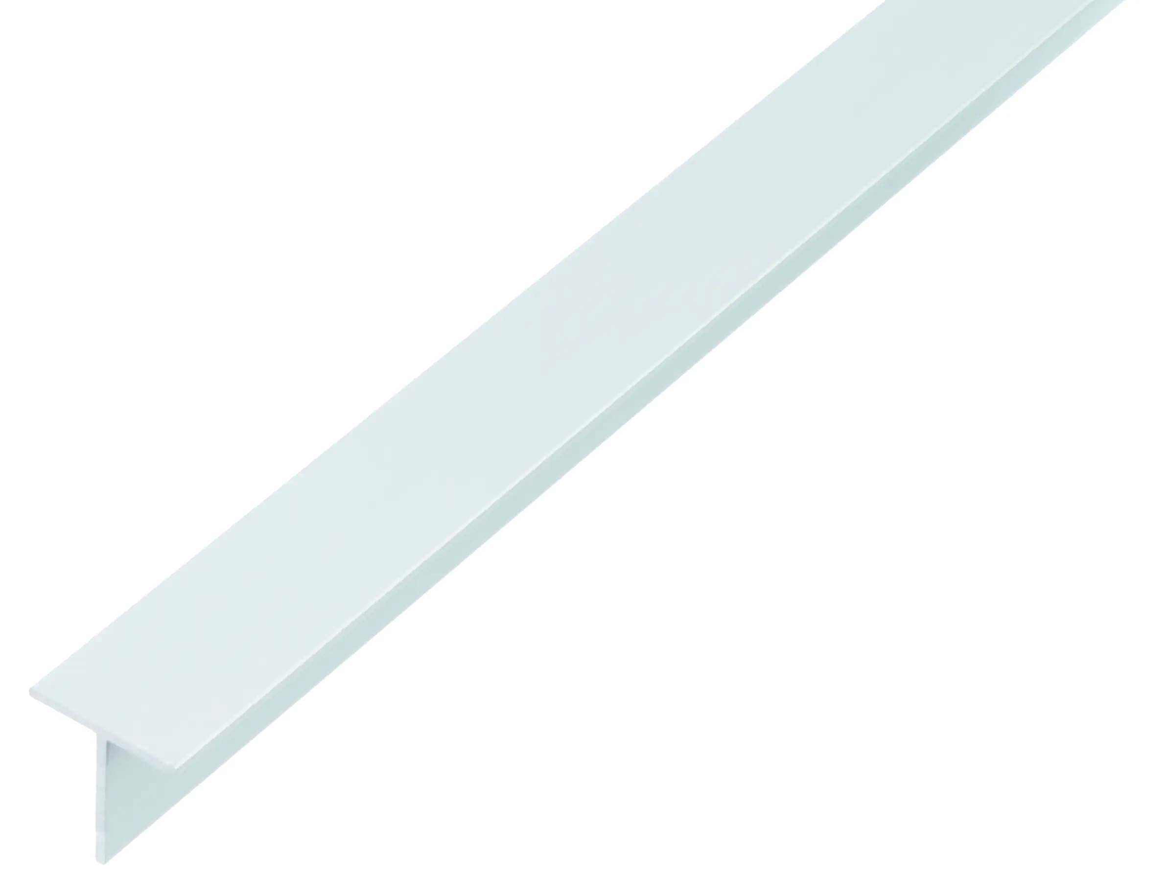 Alberts T-Profil Aluminium weiß 25 x 25 x 2 mm x 2,6 m