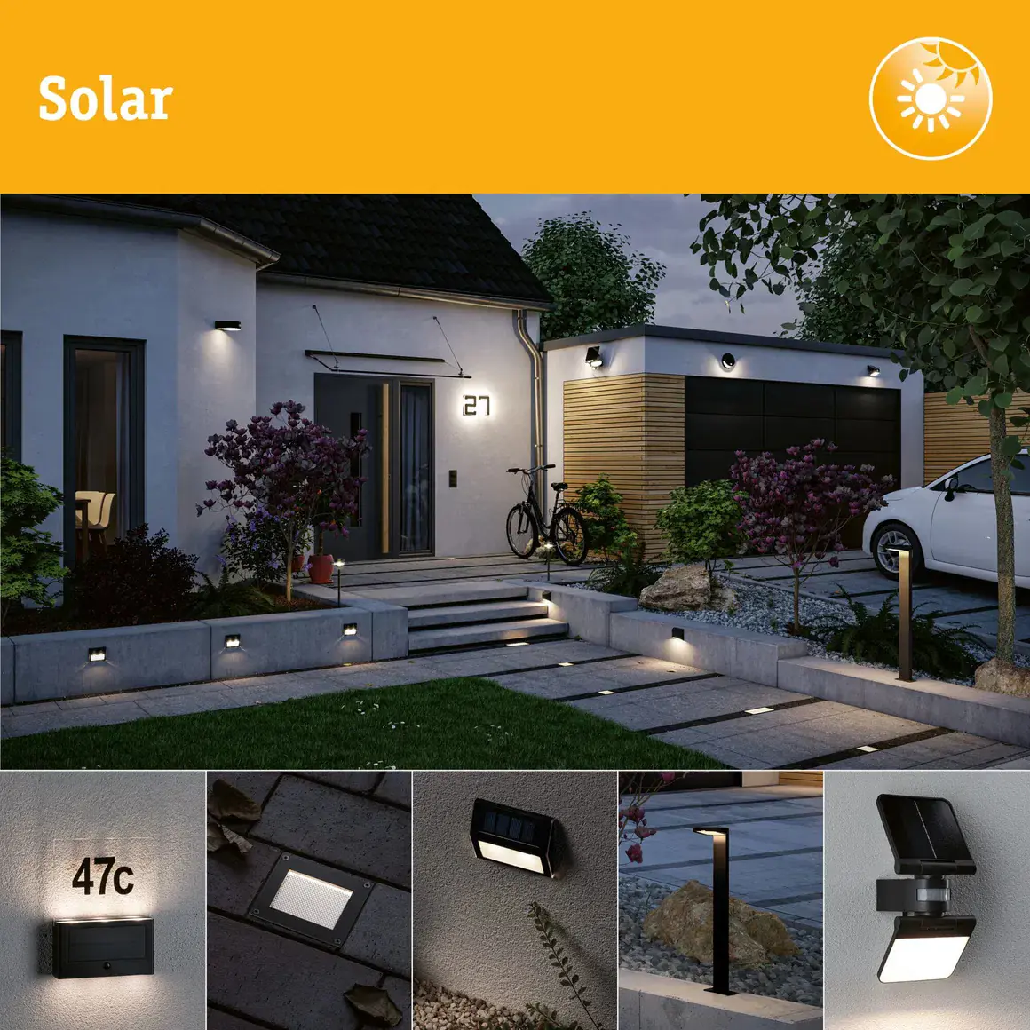 Paulmann LED-Außenleuchte Solarpanel Outdoor Plug & Shine 41,8 x 18,3 cm anthrazit