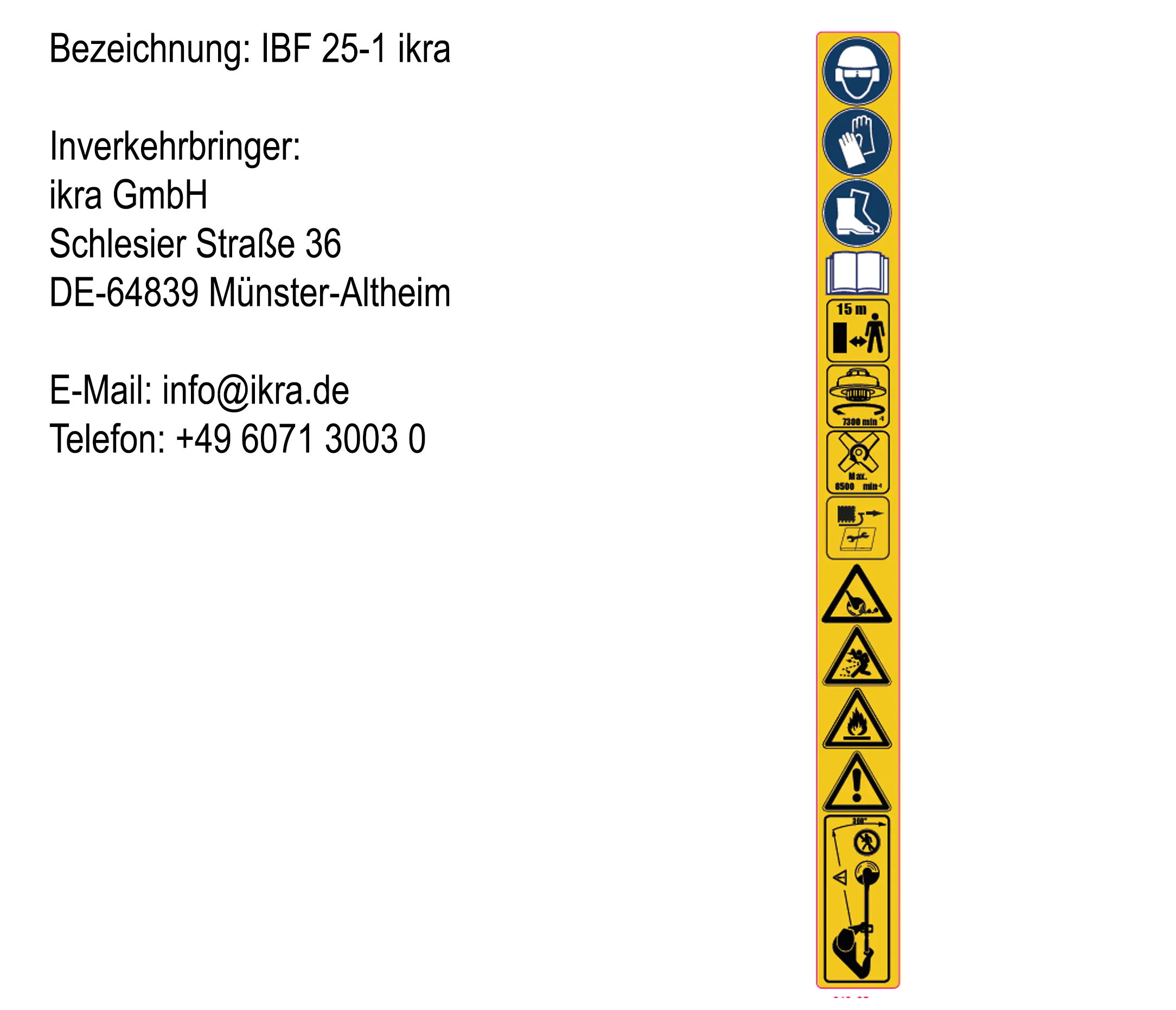 Ikra Benzin-Freischneider IBF 25-1 / 43 cm Schnittkreis