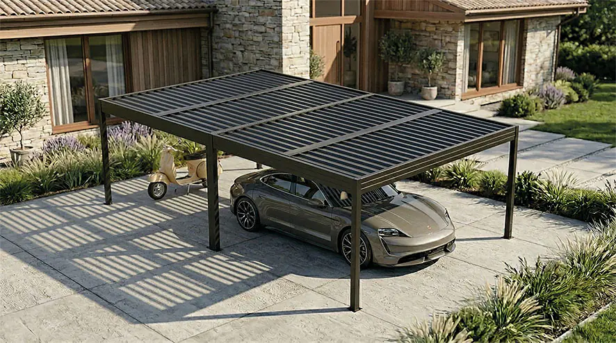 SunElements SunVaro Carport L 718 x 447 cm anthrazit-metallic