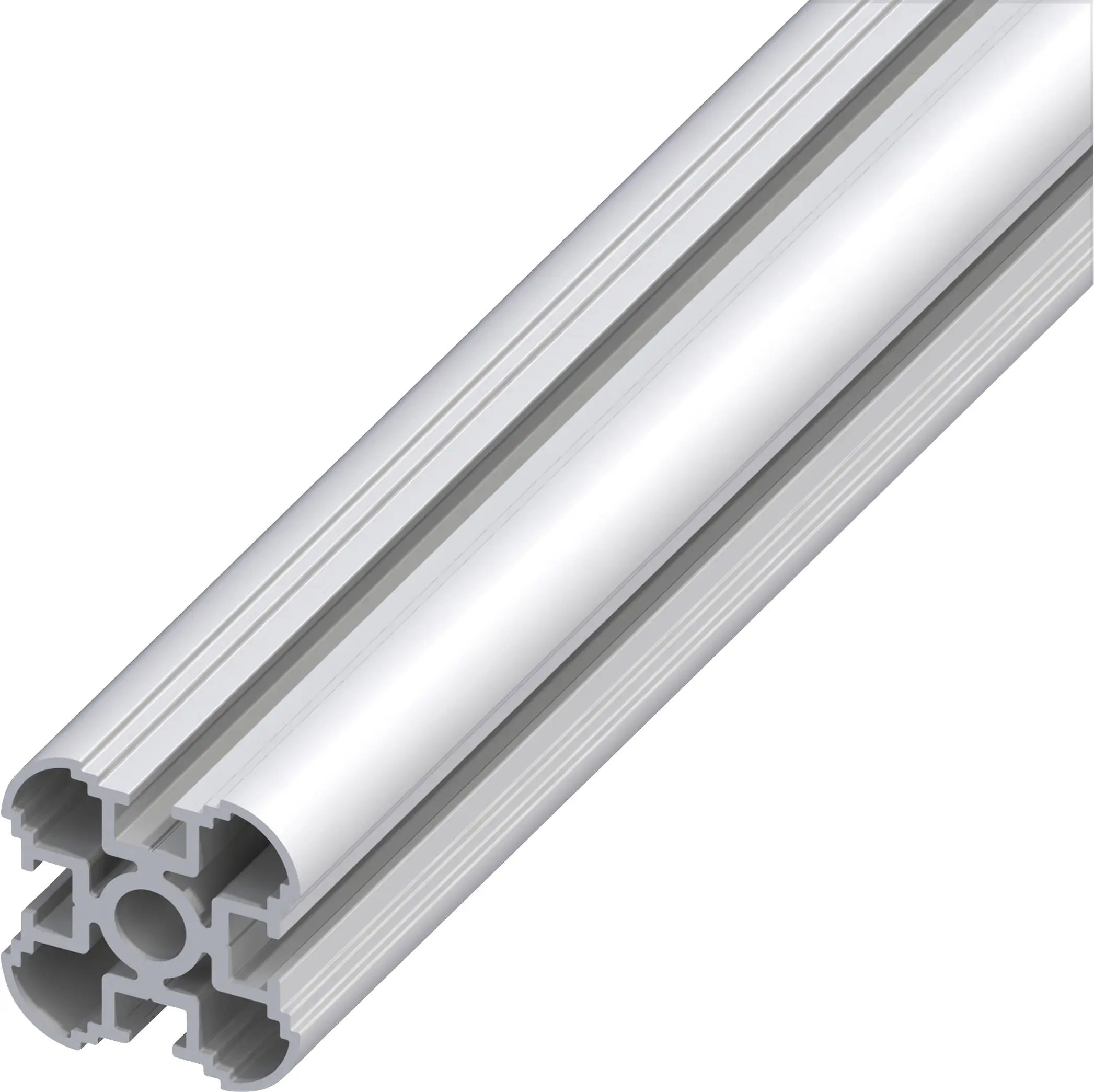 coaxis®-Säulen-Profil 2.5 m, 35.5 mm Aluminium eloxiert silber