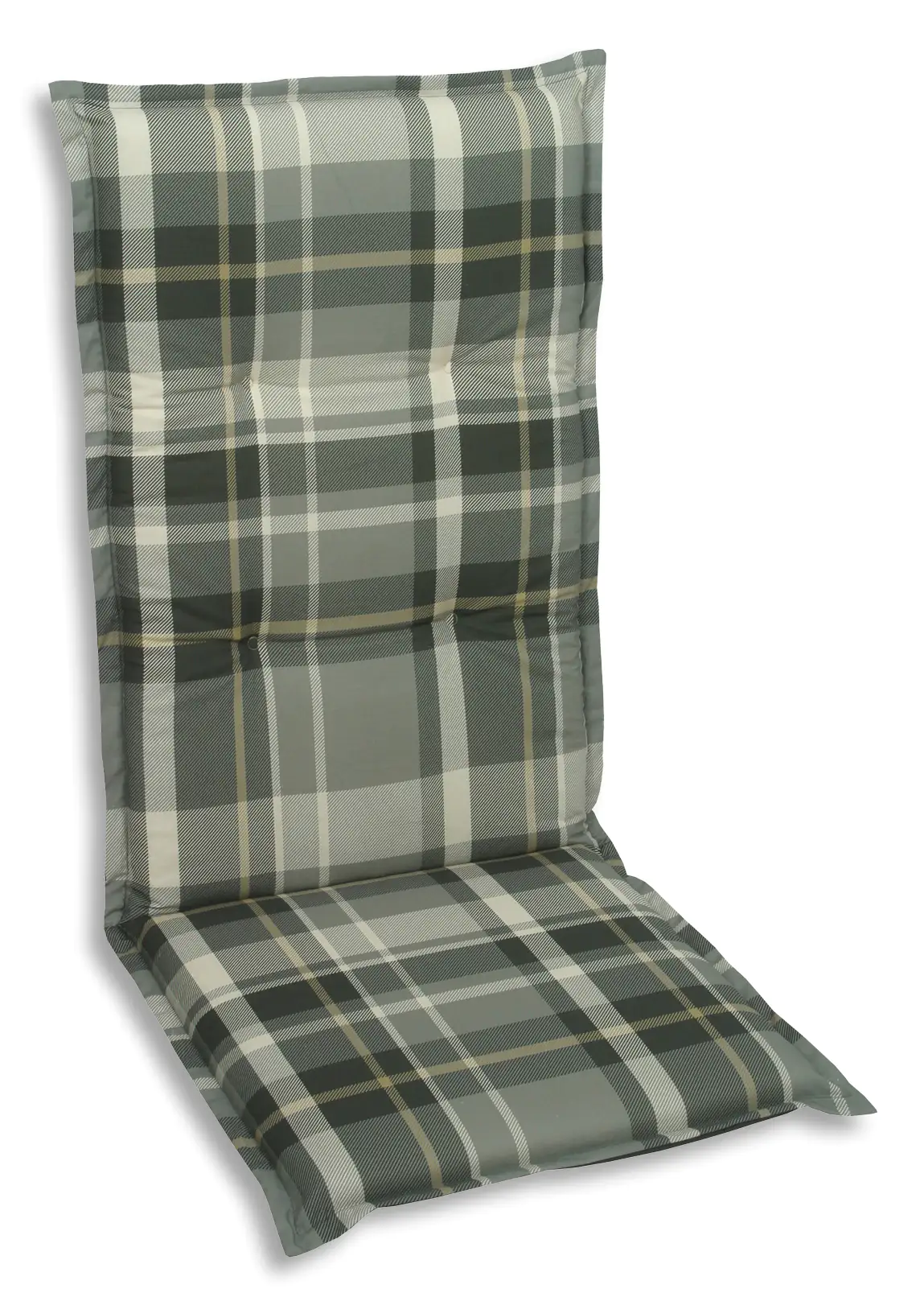 Go-De Mitellehner-Auflage 108 cm x 50 cm x 6 cm, grau-kariert
