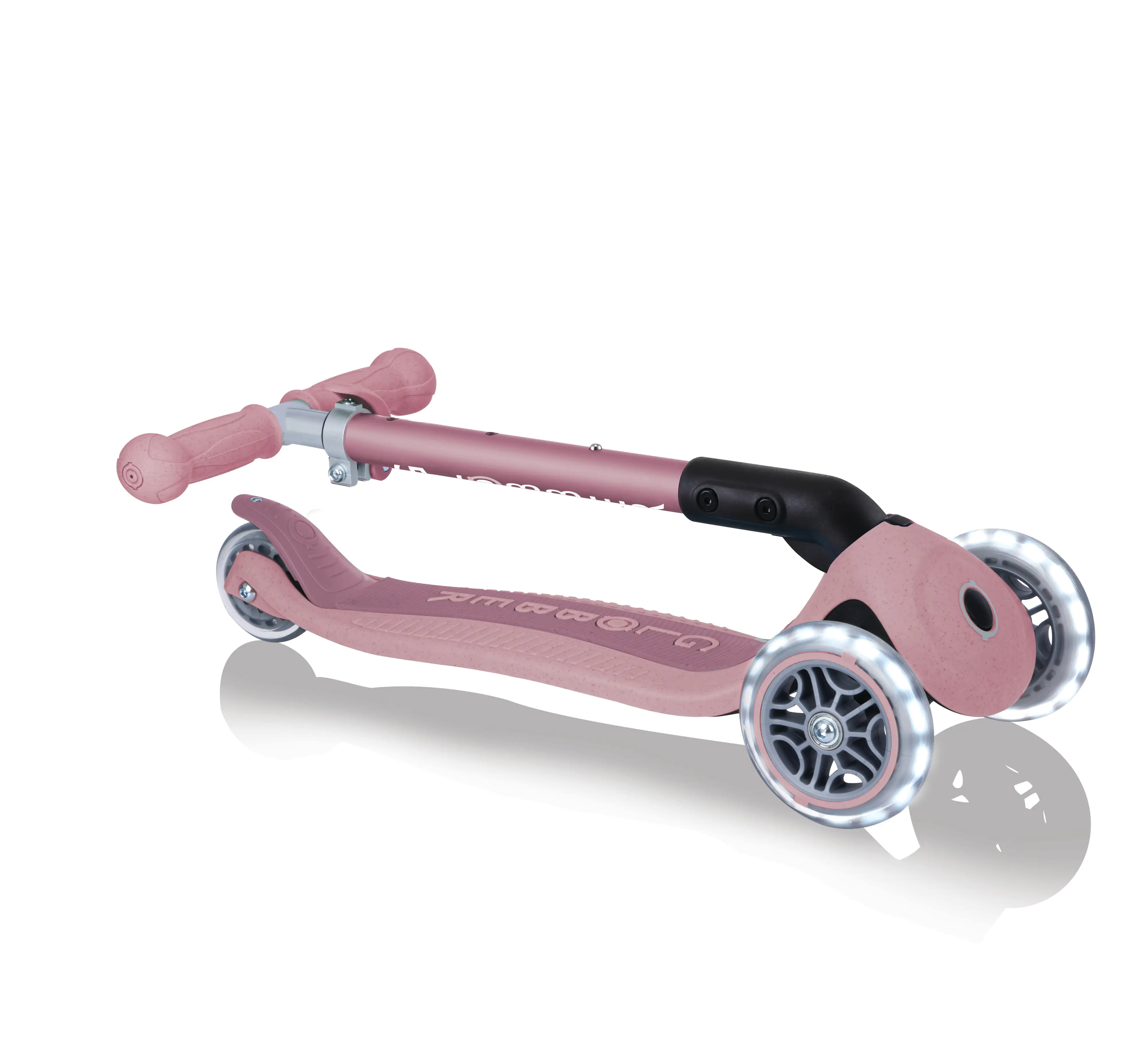 Globber Scooter Junior Foldable Lights Eco beere mit Leuchtrollen