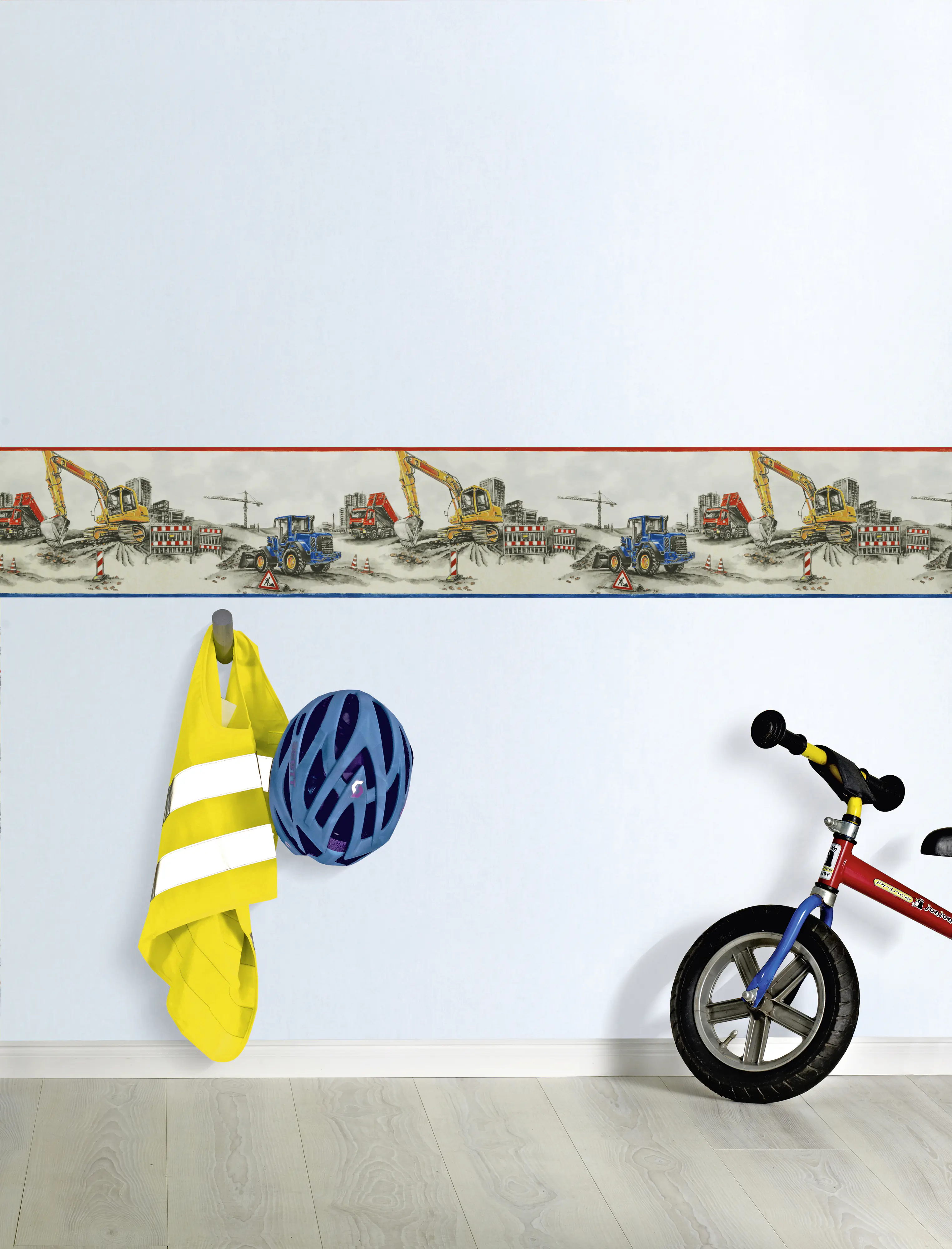 Rasch Papierborte 293609 Kids & Teens II baustelle 5 x 0,255 m