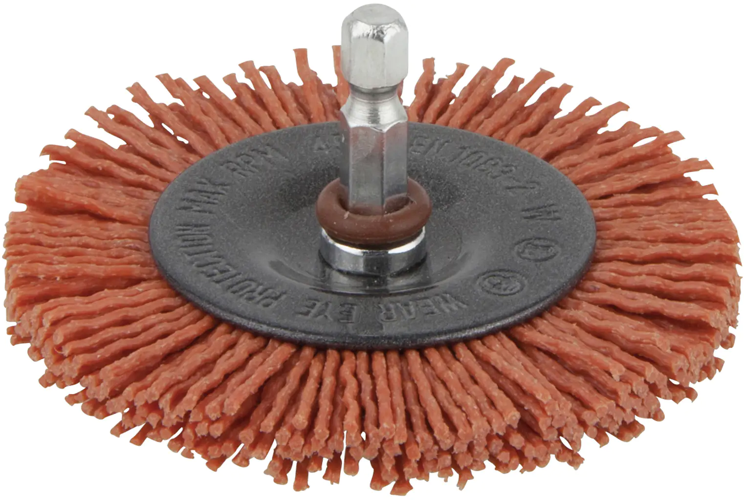 Wolfcraft Scheibenbürste Ø 75 mm Nylon Schaft 6 mm