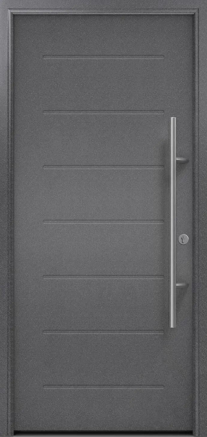EcoStar Haustür ISOPRO Secur IPS 015 RC2 anthrazit metallic 110 x 210 cm