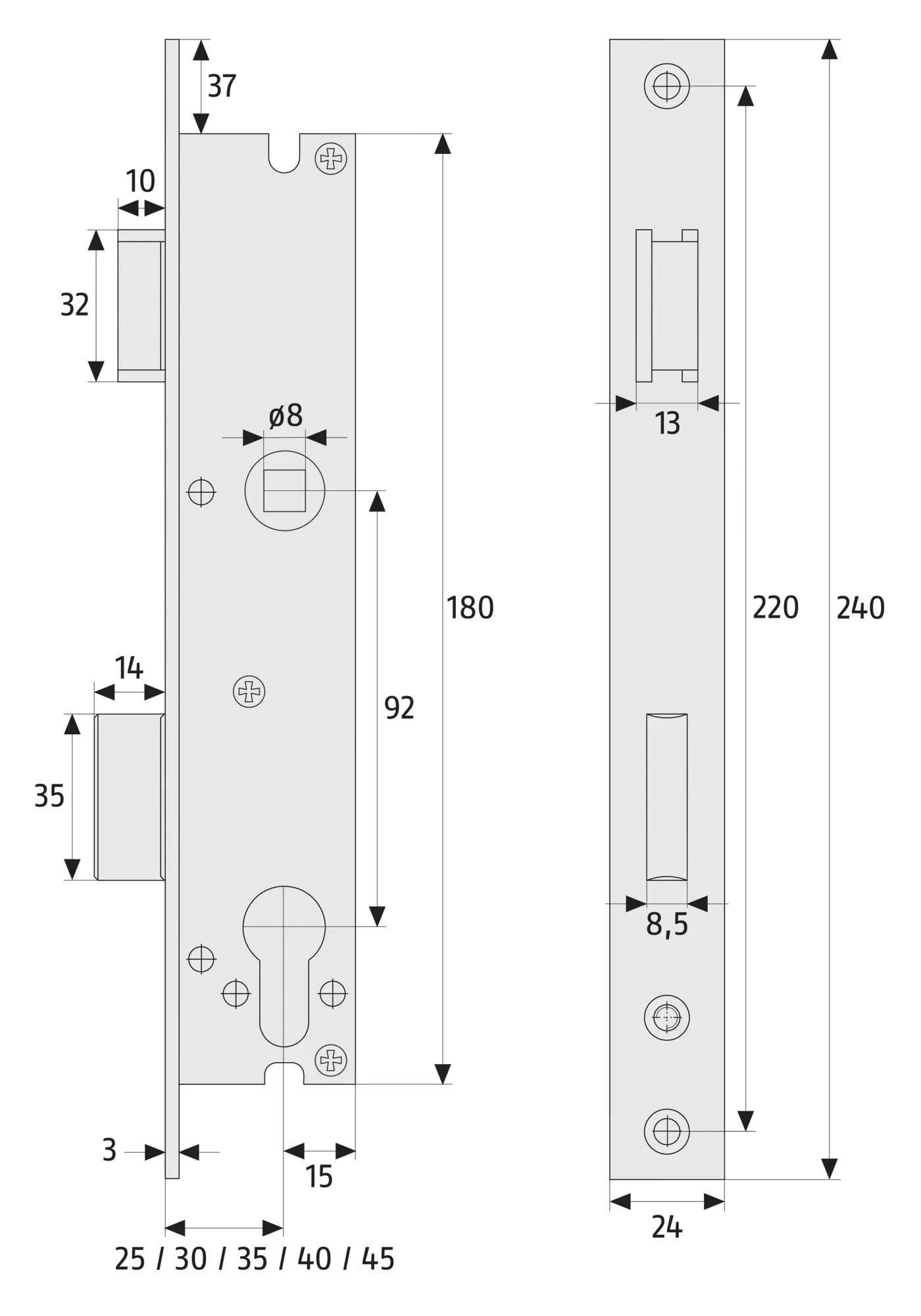 Abus Profilzylinder GZ 40/50 mm