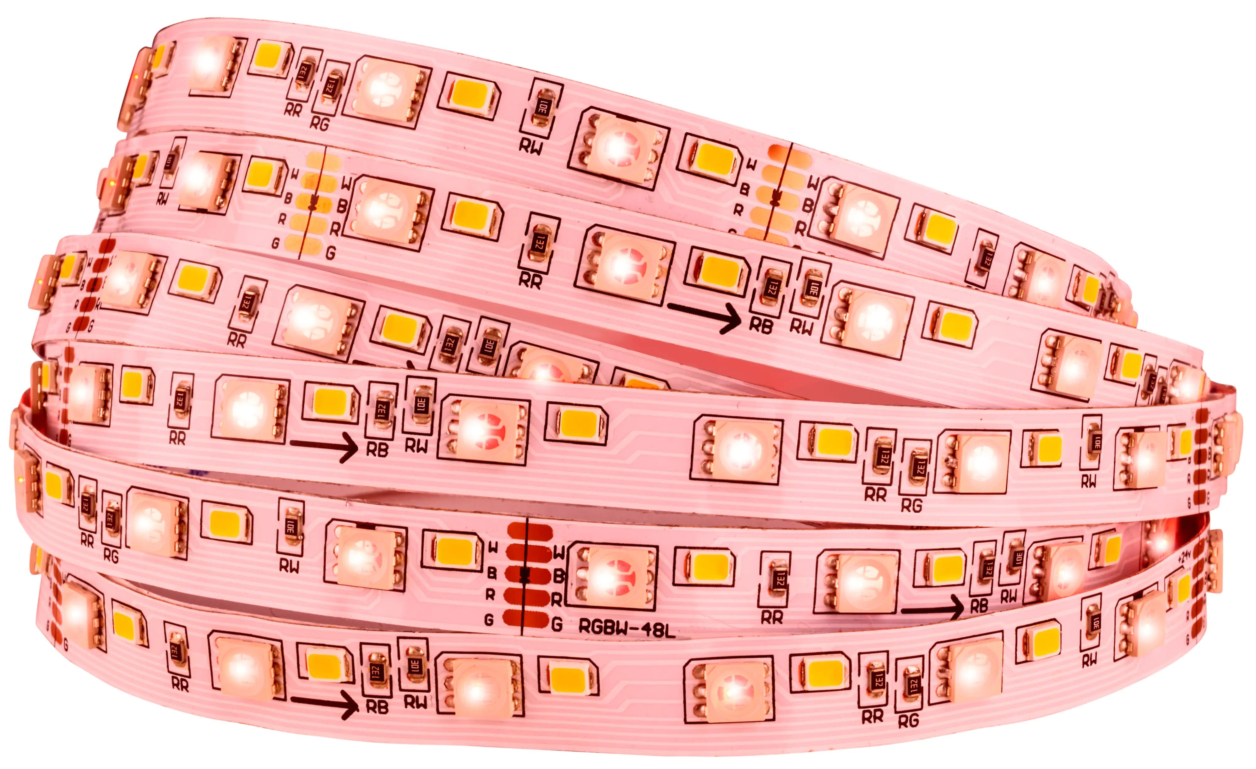 Brilloner LED-Stripe Pimp your Panel bunt RGB, 2,6 m, 3000K 1300 lm Erweiterungsset