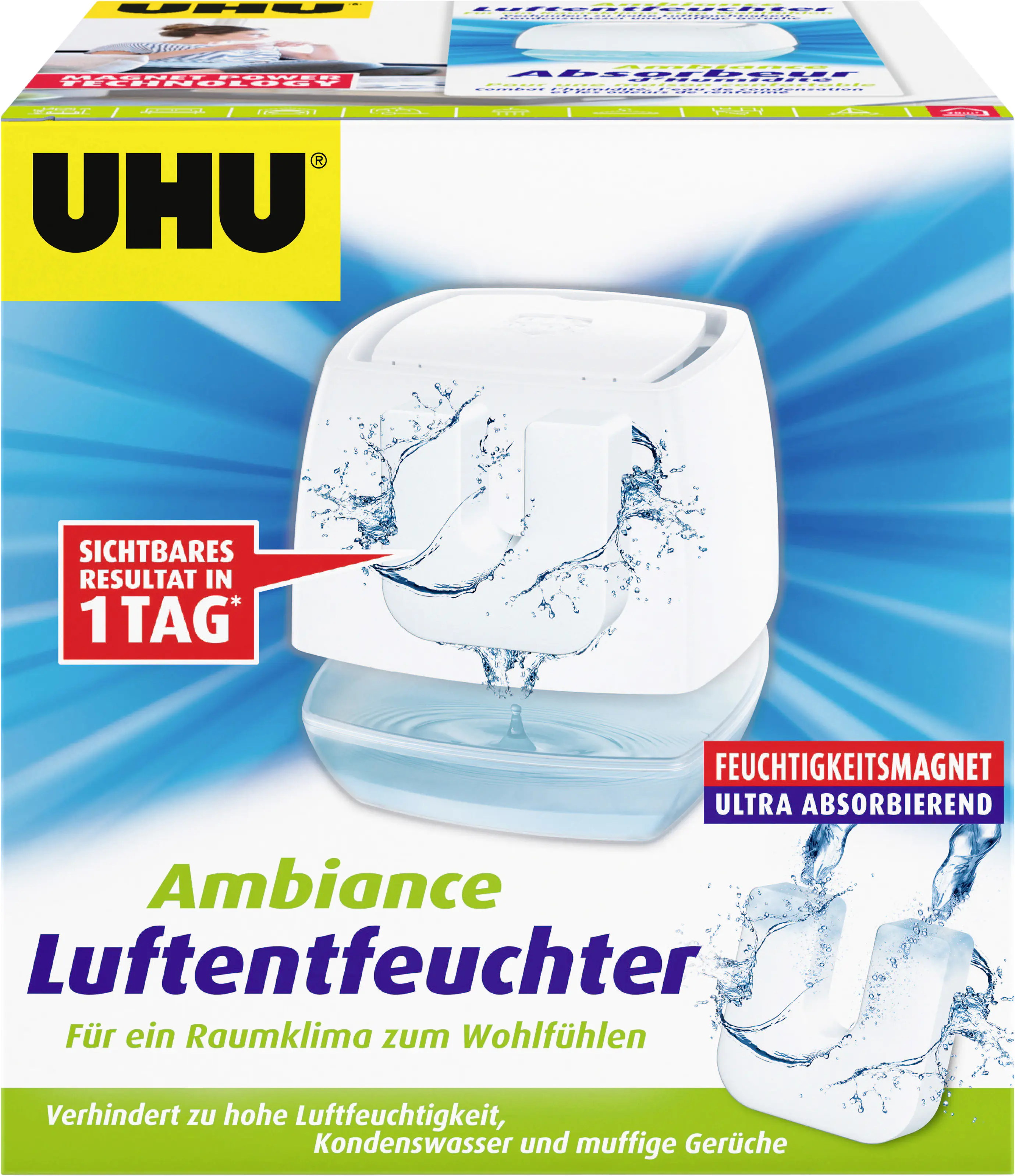UHU Luftentfeuchter Ambiance weiß, 450 g