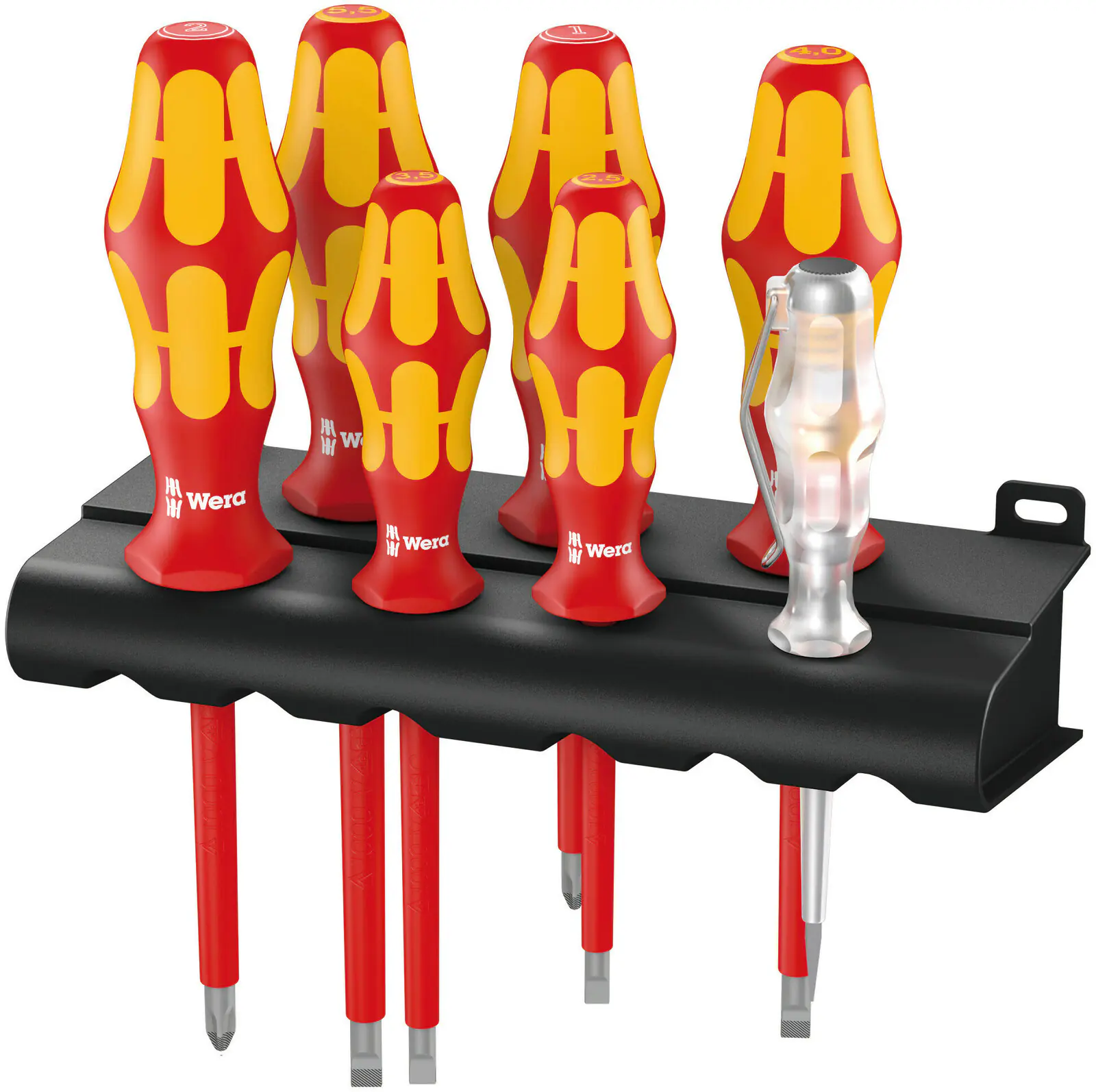 Wera Schraubendreher-Satz 160 i/7 Rack Kraftform Plus Serie 100 7-teilig
