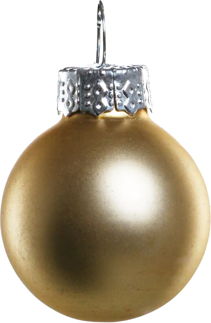 TrendLine Mini-Christbaumkugeln aus Glas Ø 2,5 cm gold-rose 100 Stück