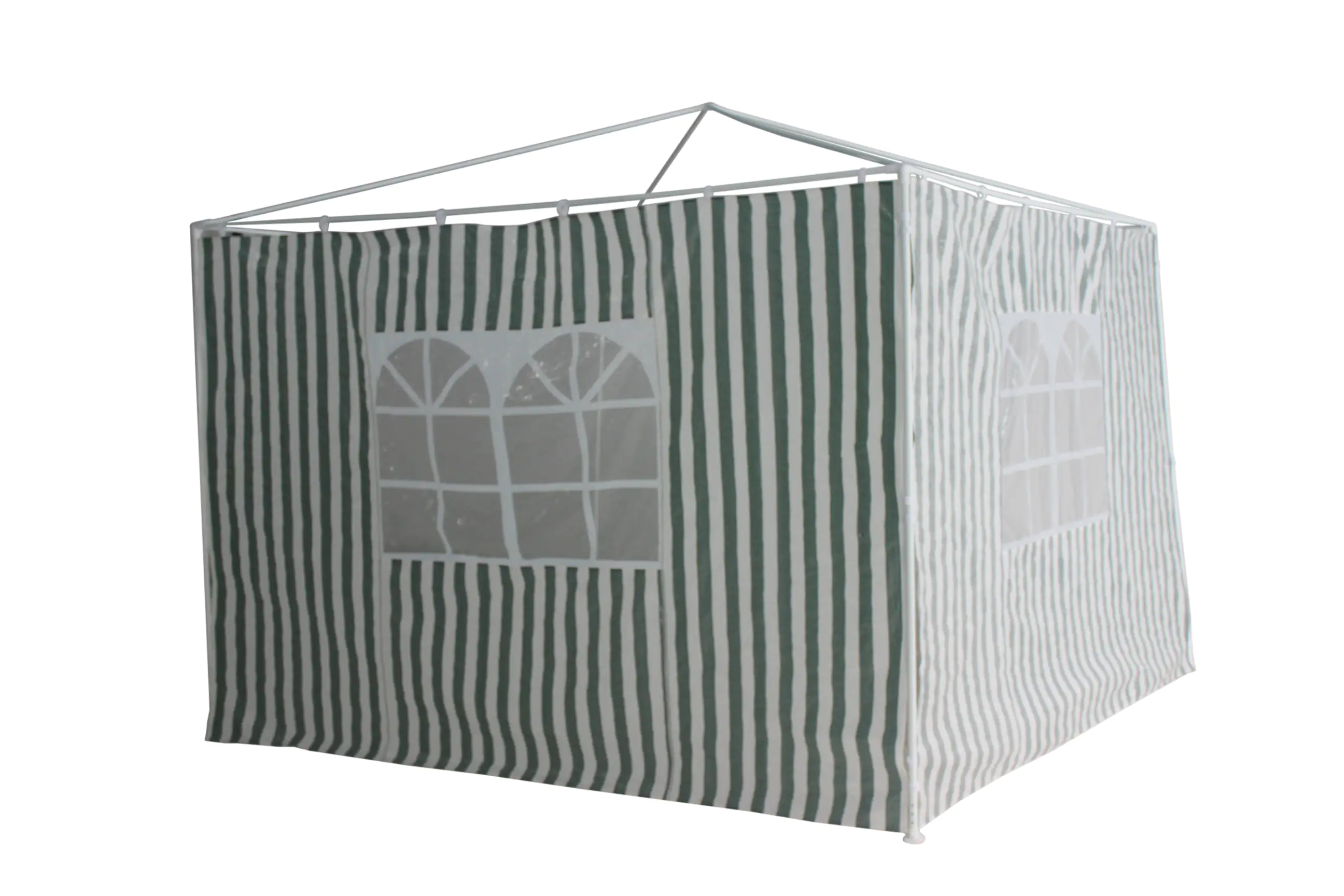TrendLine Seitenteile zu Pavillon 300 x 300 cm grün-weiß, 2 Stück
