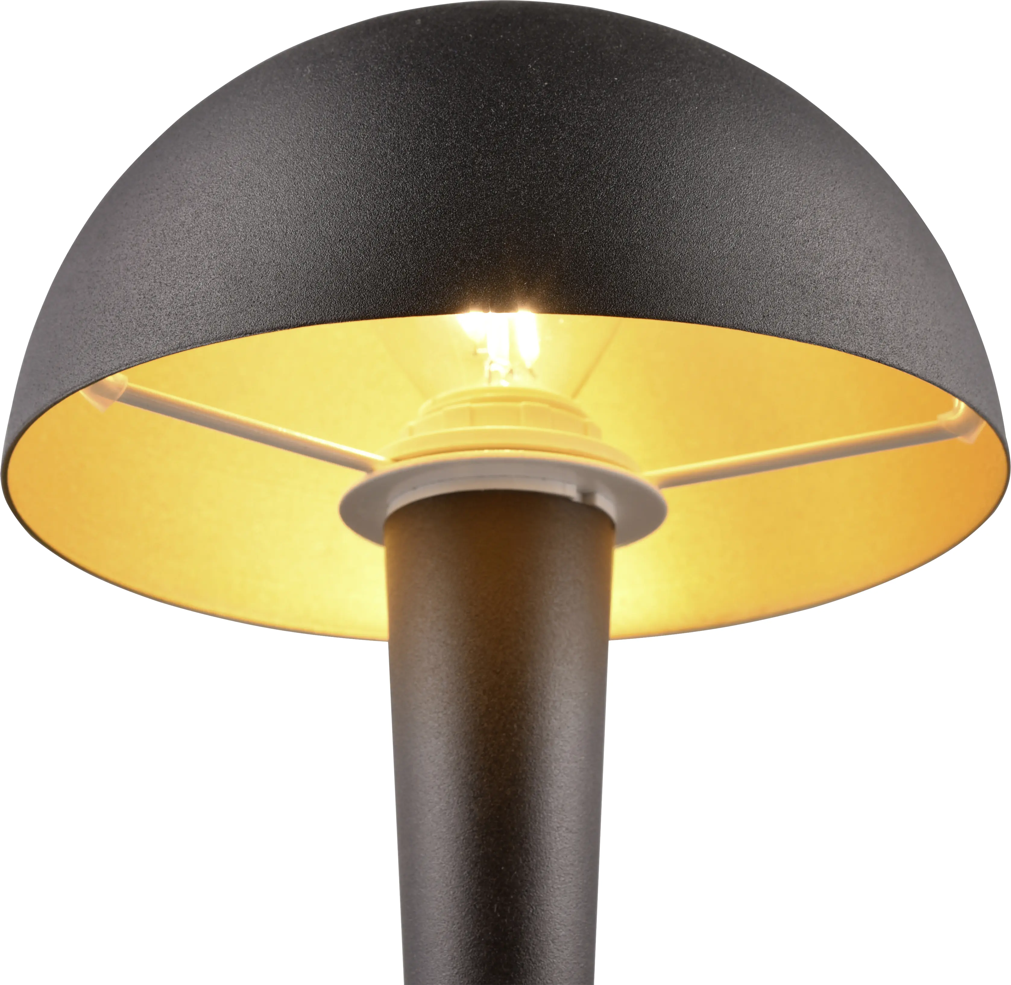 Trio Leuchten Tischlampe Canaria schwarz Matt Metall