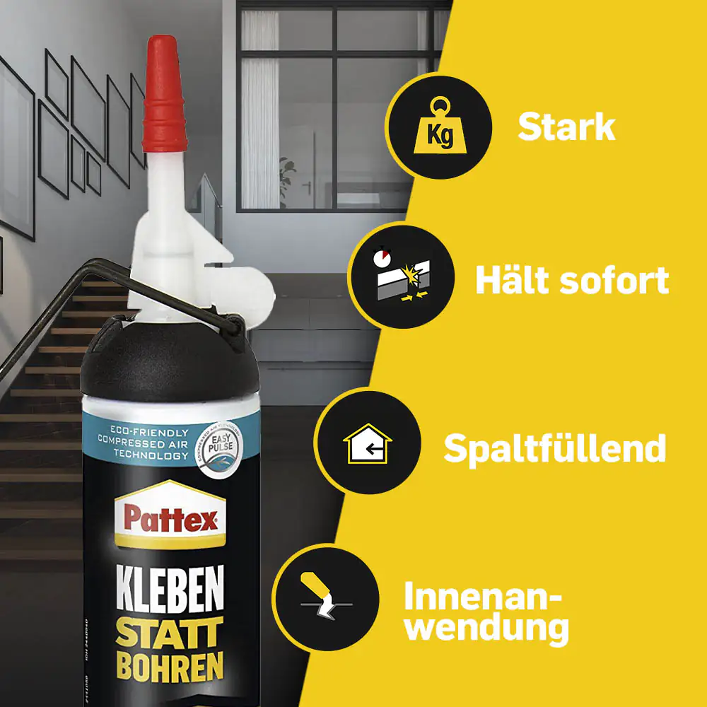 Pattex Kleben statt Bohren Montagekleber 133 g Spender, weiß