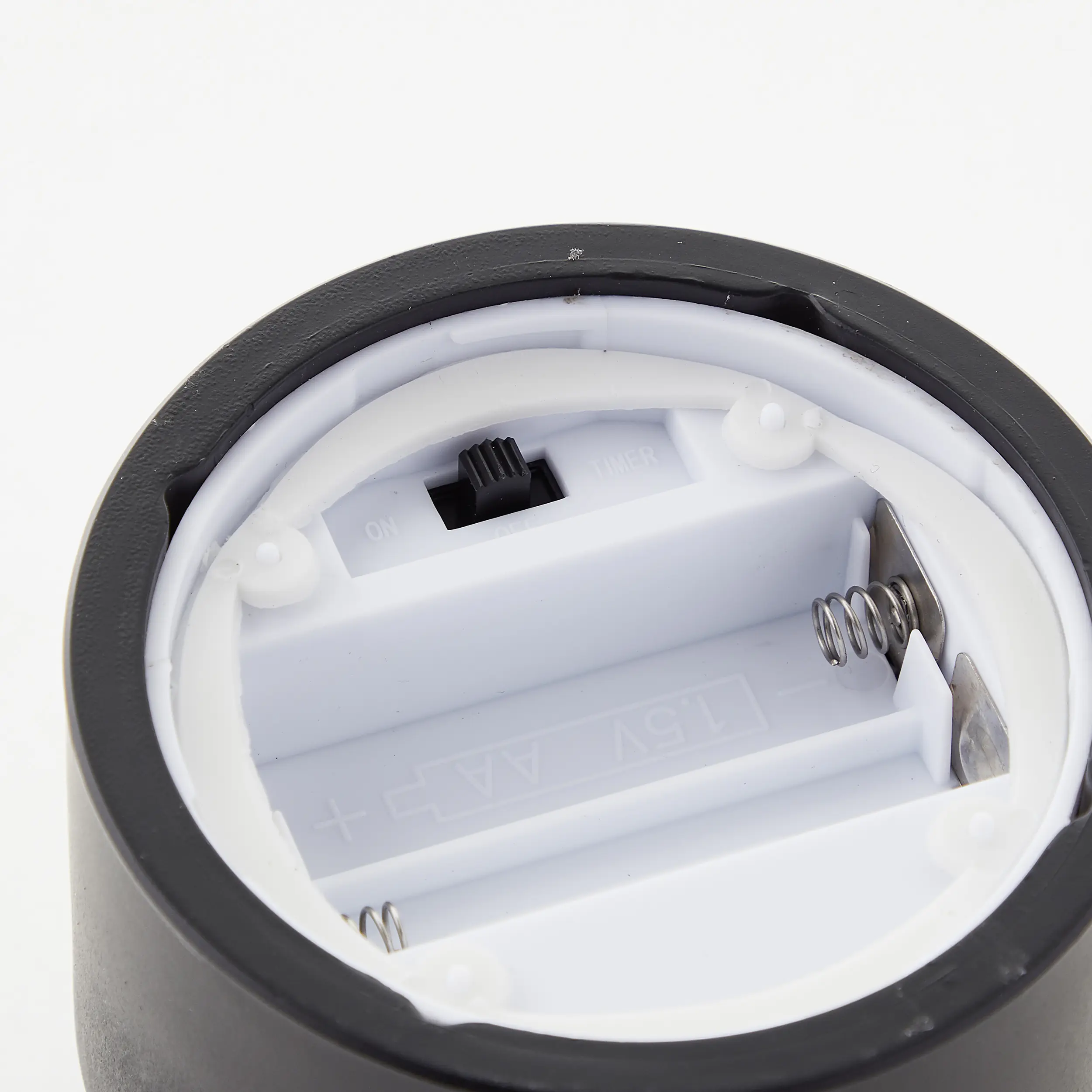 Brilliant LED Kerze batteriebetrieben mit Timer Ø 8 schwarz 3er Set 