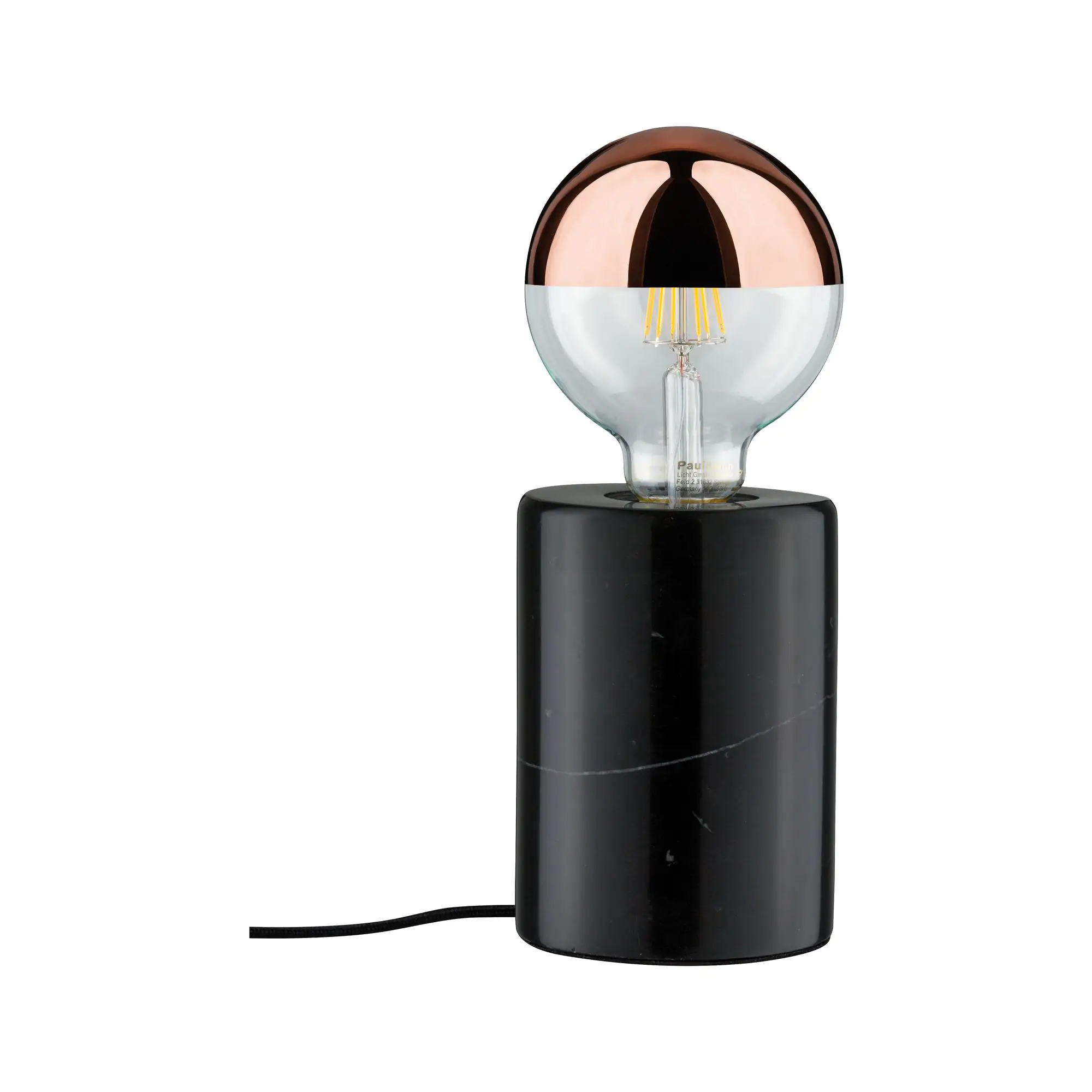 Paulmann Tischlampe Neordic Nordin schwarz