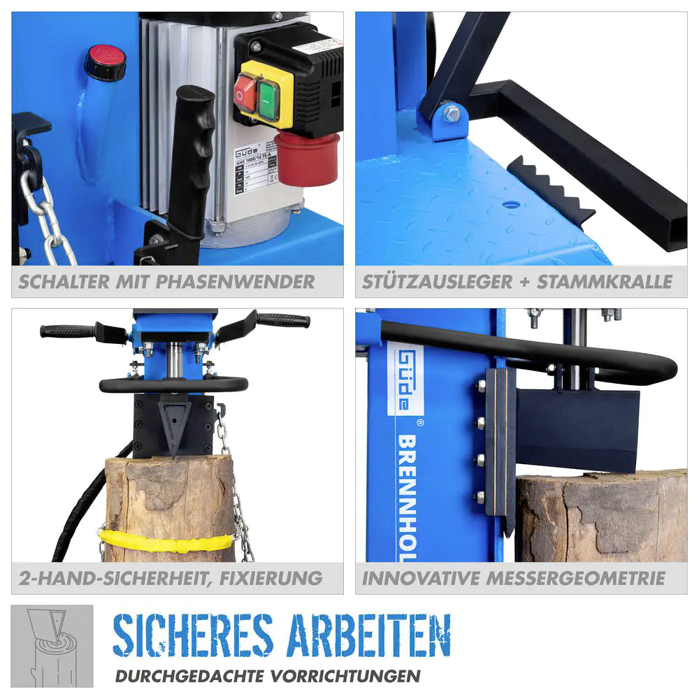 Güde Holzspalter GHS 1000/14TE-A 14 t