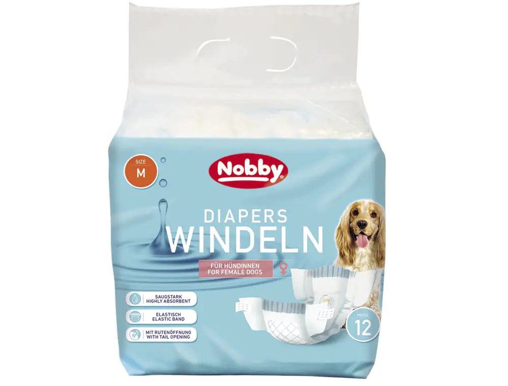 Nobby Hundewindeln Hündinnen Größe M - 12 Stück