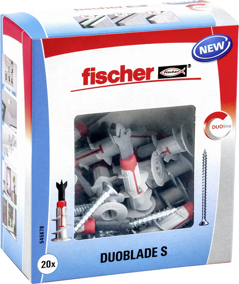Fischer Gipskartondübel DuoBlade S 44 mm - 20 Stück