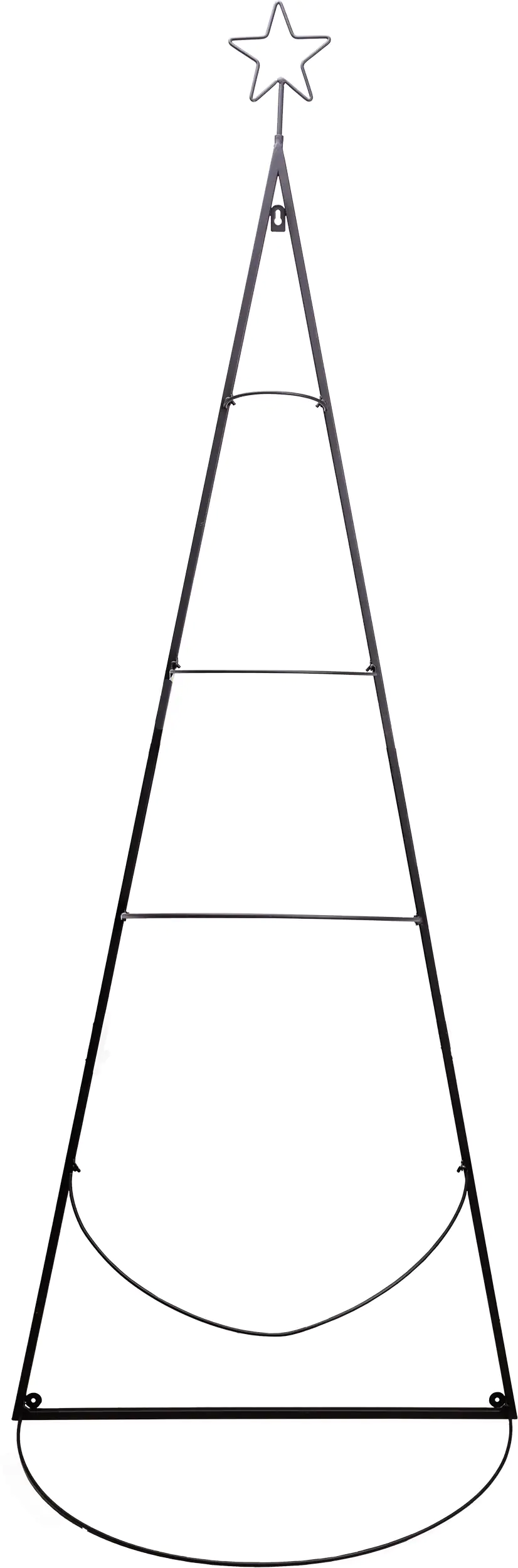 TrendLine Weihnachtsaufsteller Metall Tannenbaum 160 x 60 cm schwarz