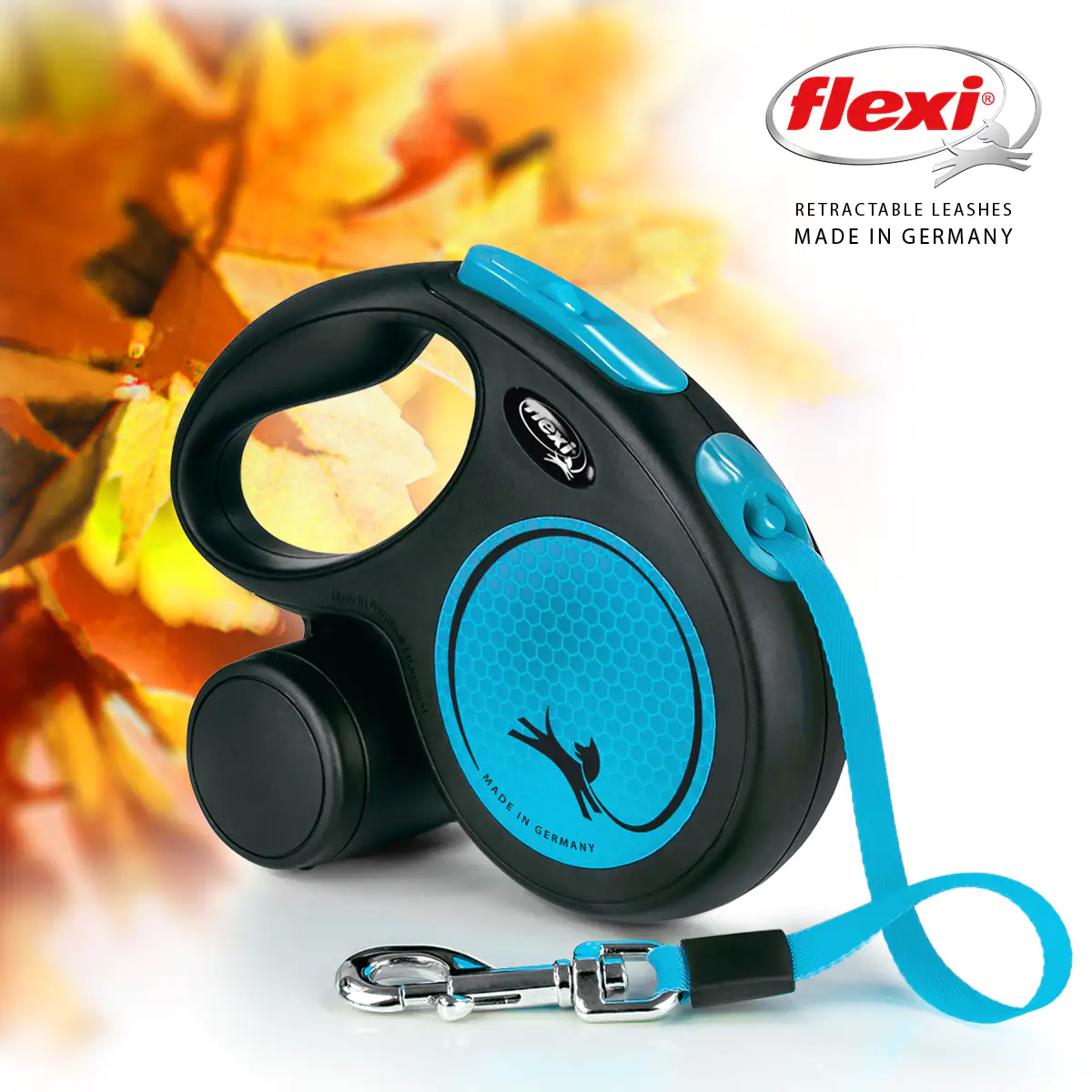 Flexi Hundeleine New Neon Gurt S neonblau