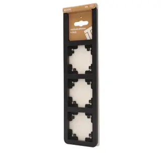 Unitec Abdeckrahmen Spa 4-fach schwarz