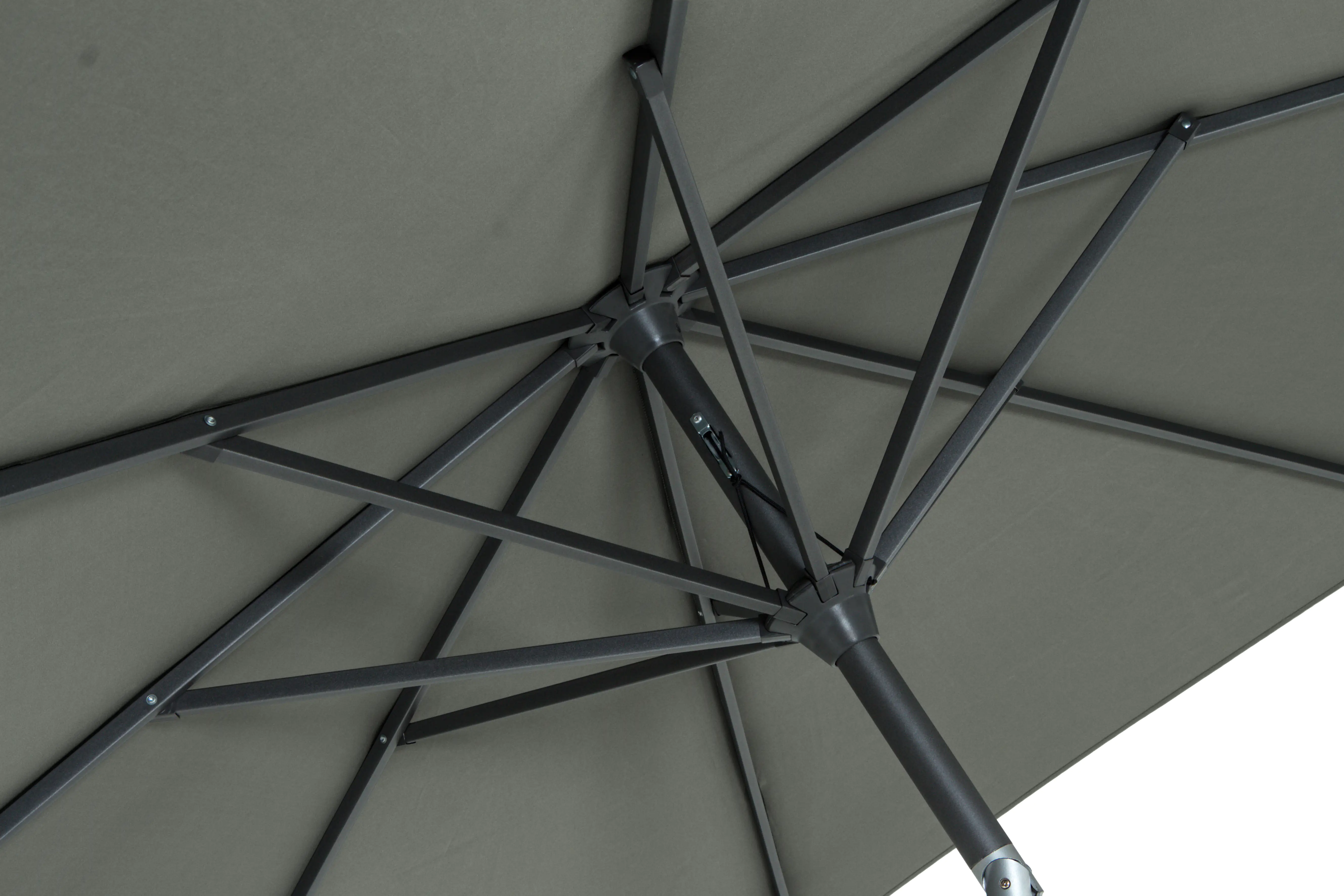 Siena Garden Mittelstockschirm Avio olive 250 x 250 cm