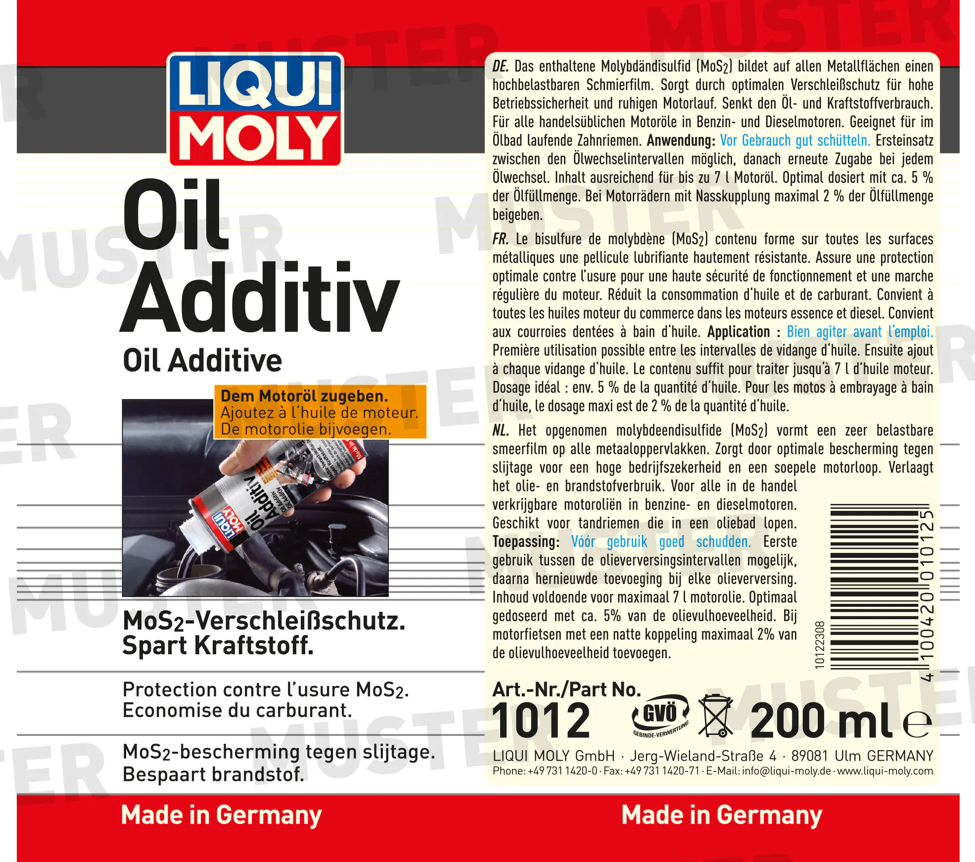 Liqui Moly Oil Additiv 200 ml