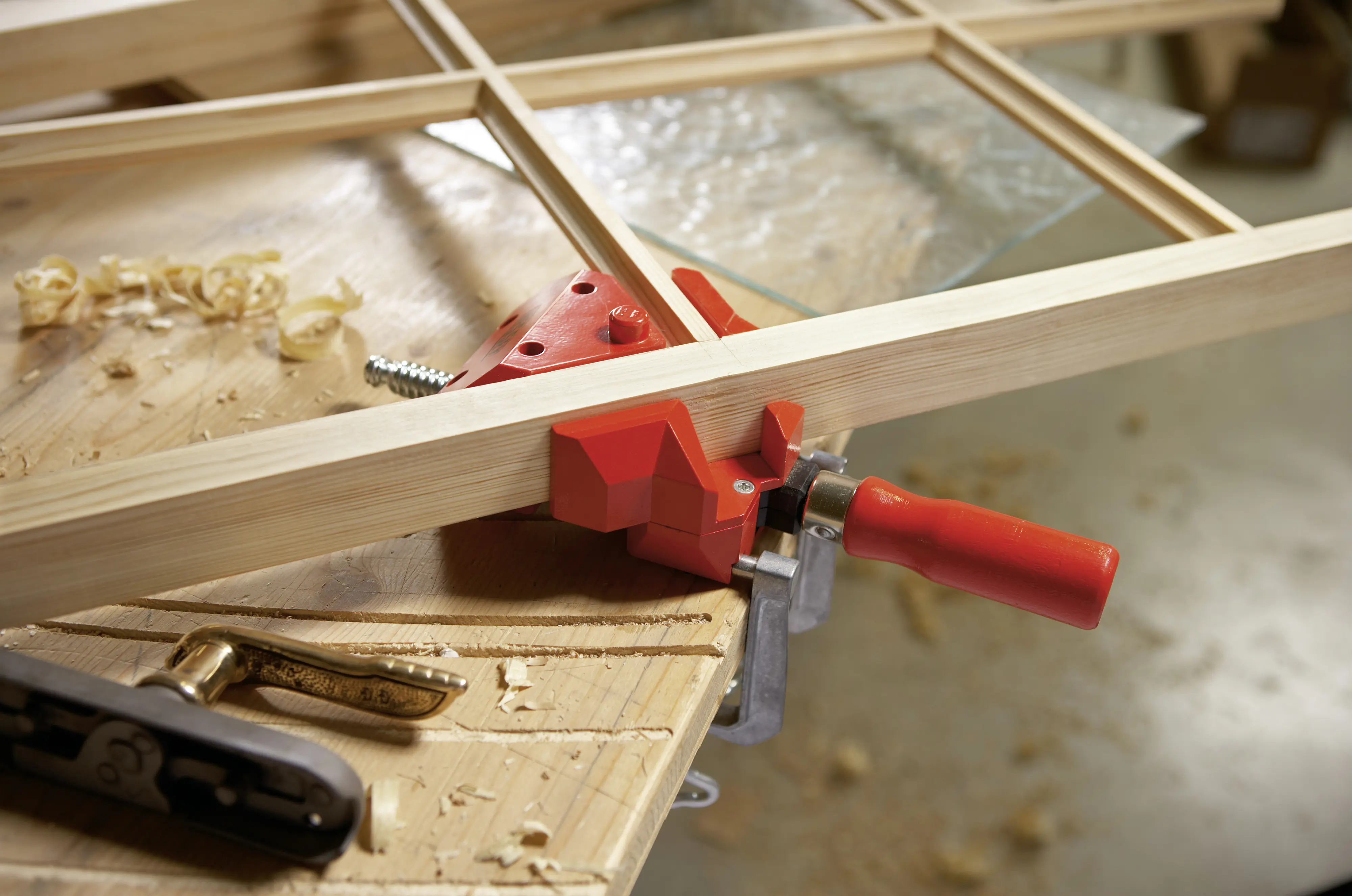 Bessey Winkelspanner WS3 2 x 55 mm automatisches Anpassen ans Werkstück