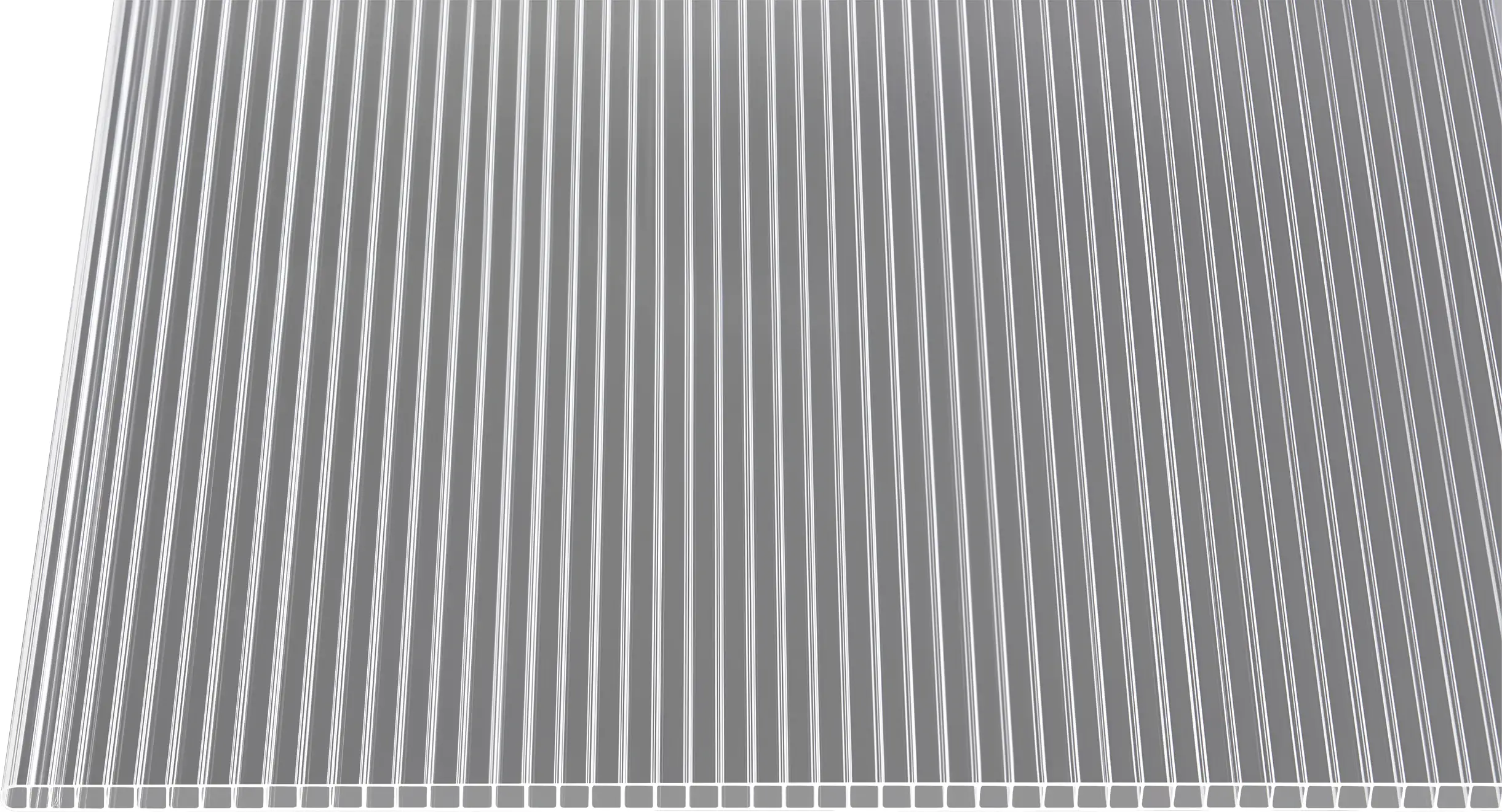 Gutta Polycarbonat-Doppelstegplatte 300 x 105 cm 10 mm klar