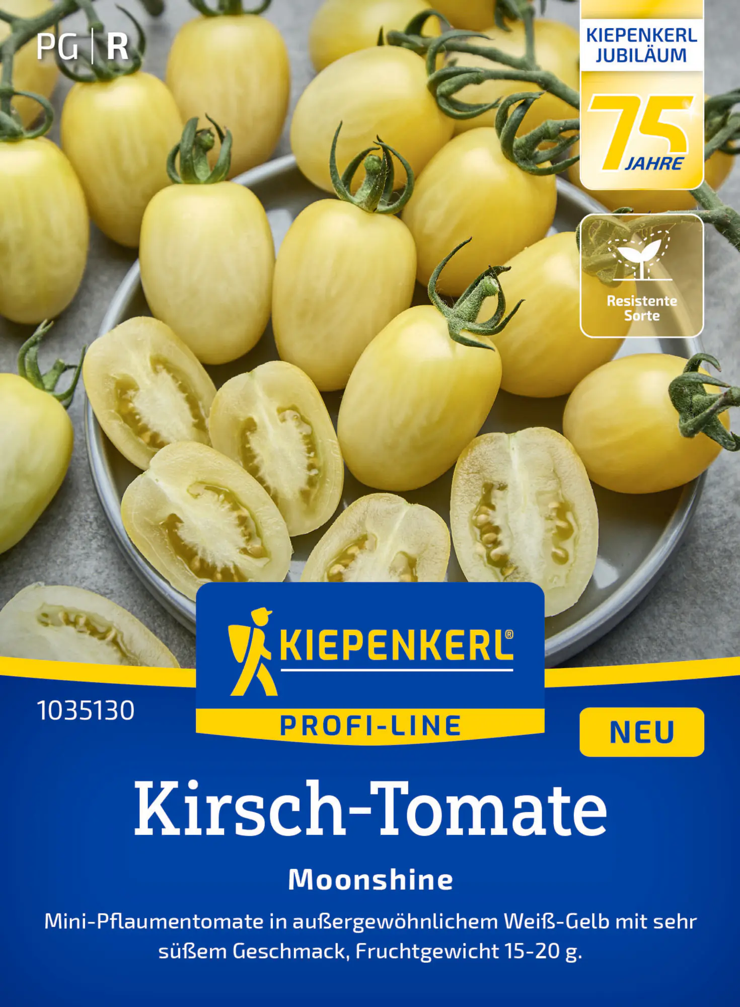 Kiepenkerl Profi-Line Saatgut Kirsch-Tomaten Moonshine für ca. 5 Pflanzen