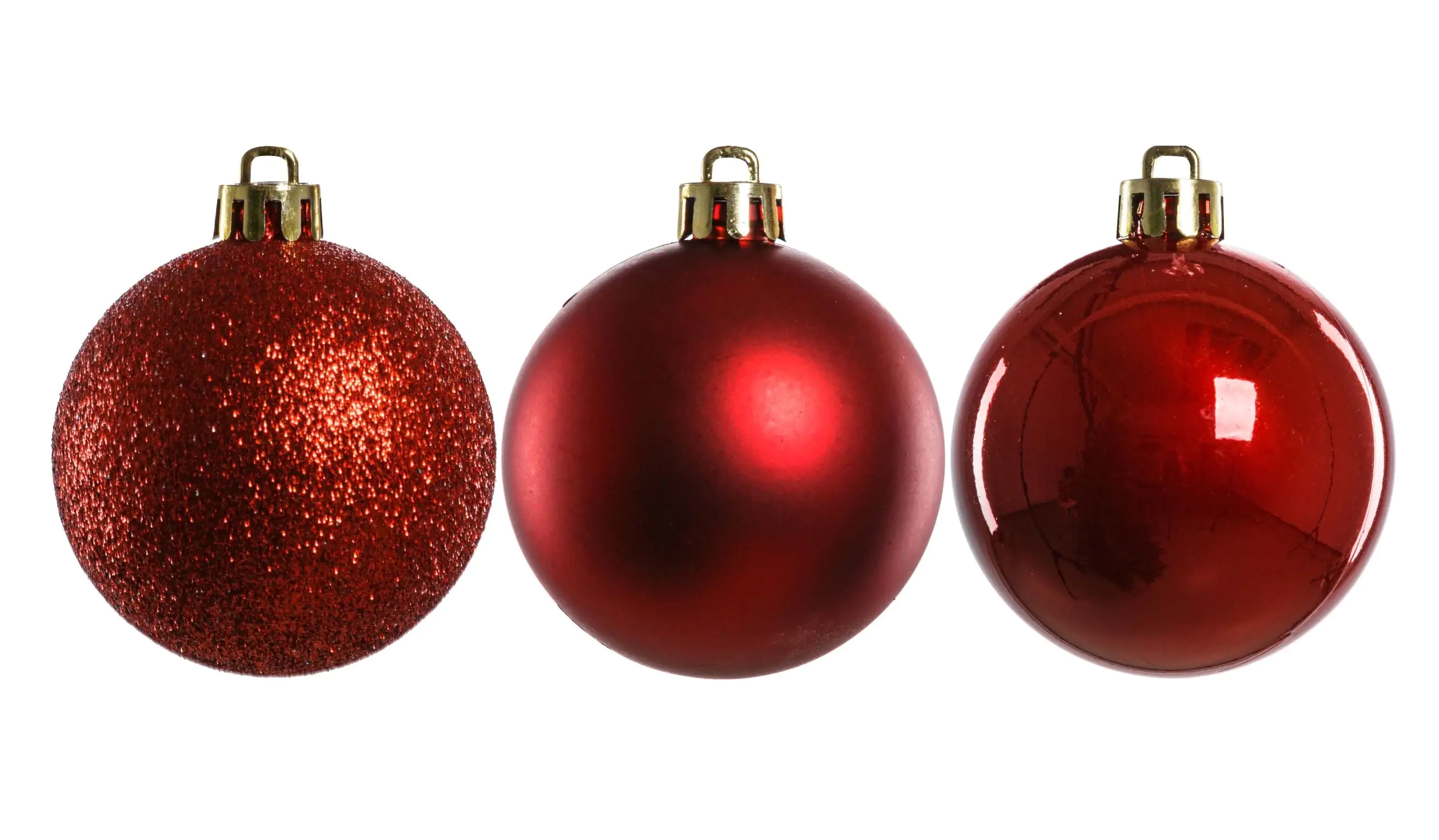 TrendLine Weihnachtskugeln bruchfest, langlebig Ø 6, 8 10 cm rot 26 Stück