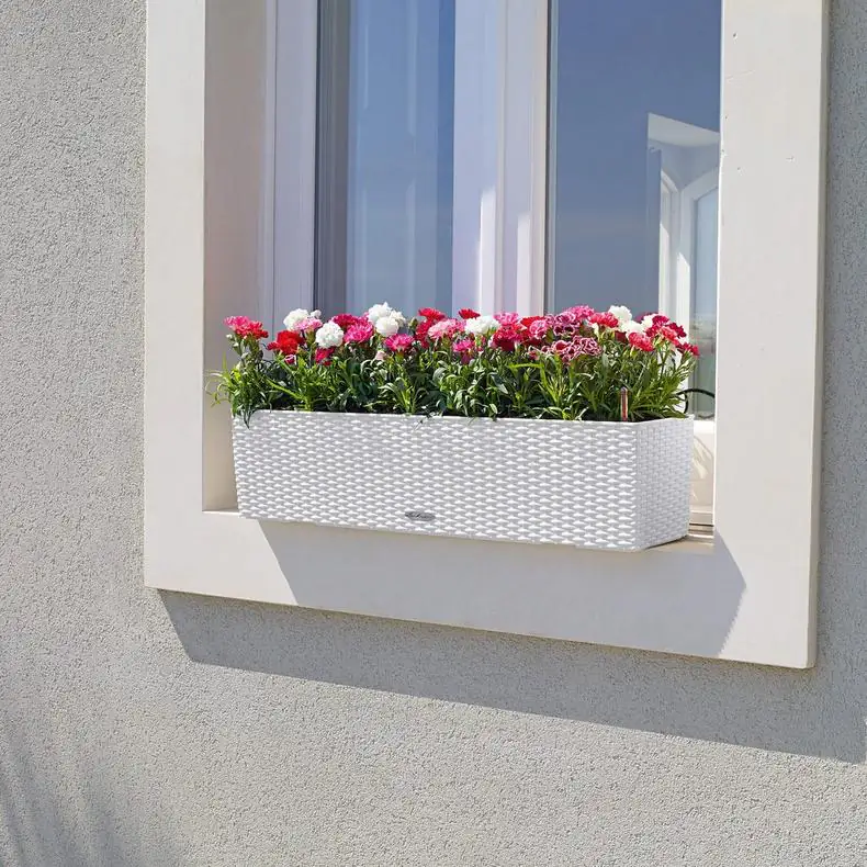 Lechuza Balkonkasten BALCONERA Cottage 80 cm, weiß