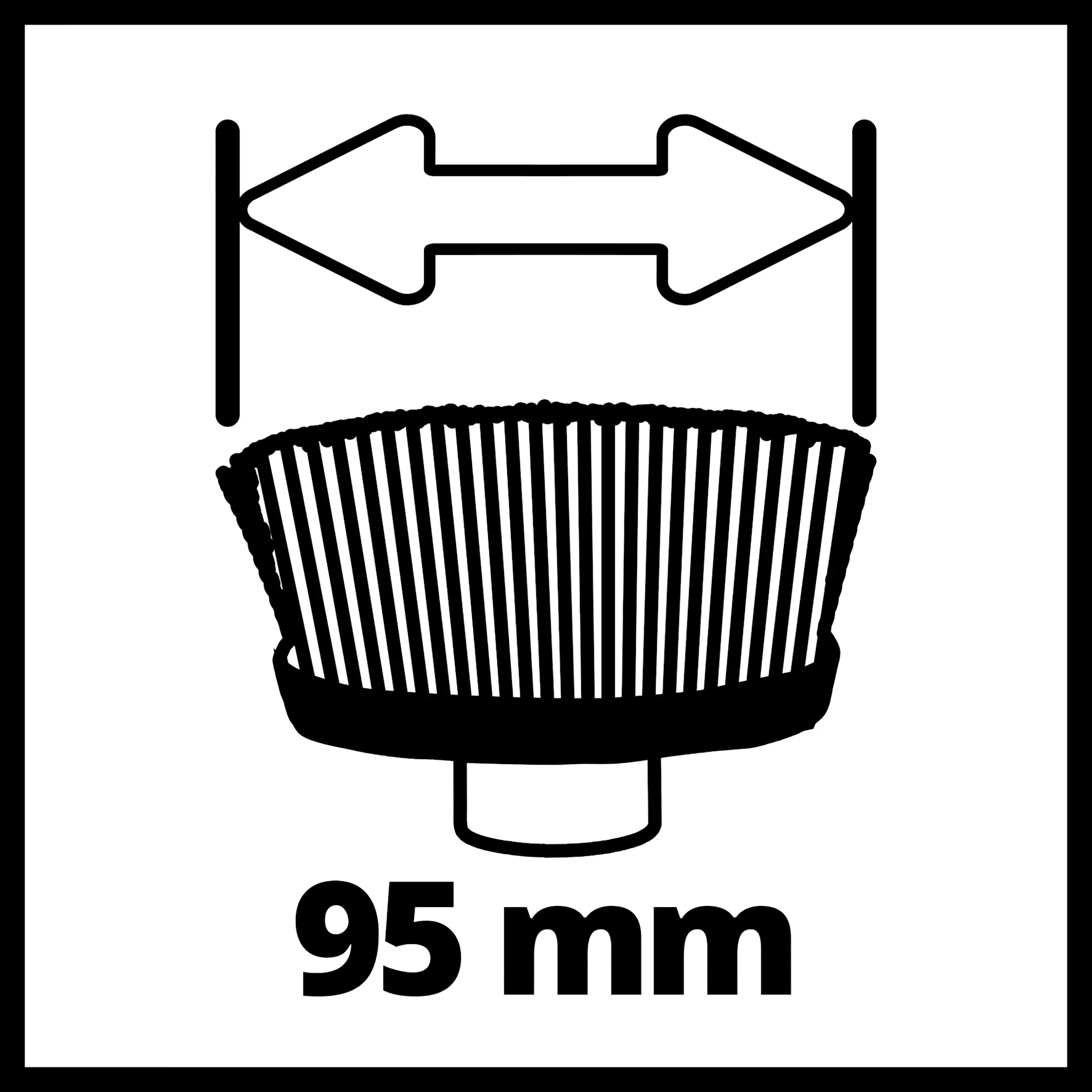Einhell Oberflächenbürsten-Aufsatz Ultra 95/25 