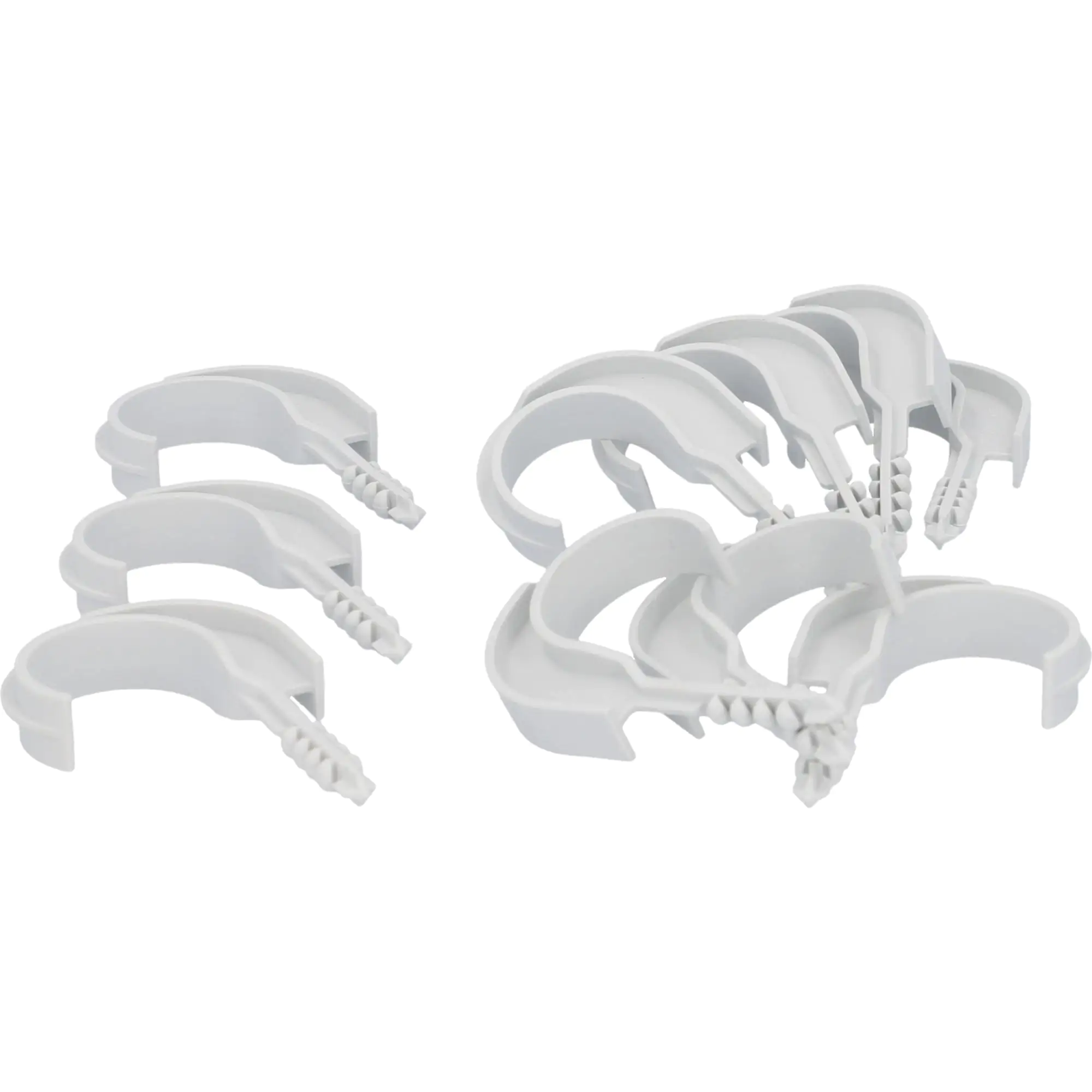 Einzelsteckschelle 25-32mm weiß 10x