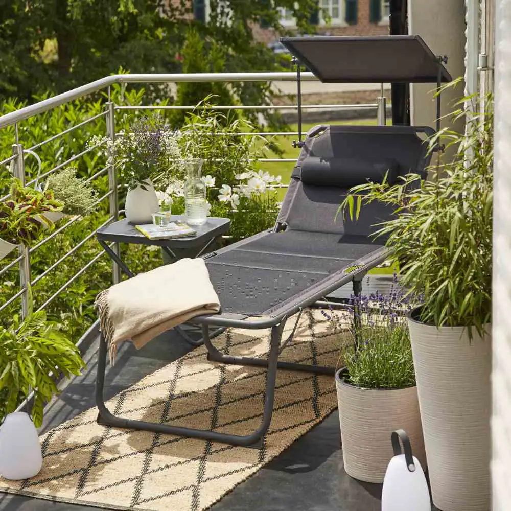 Siena Garden Campingliege Premium anthrazit