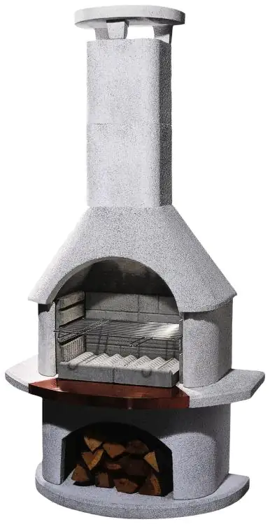 Buschbeck Grillkamin Venezia weiß 206 x 110 x 65 cm