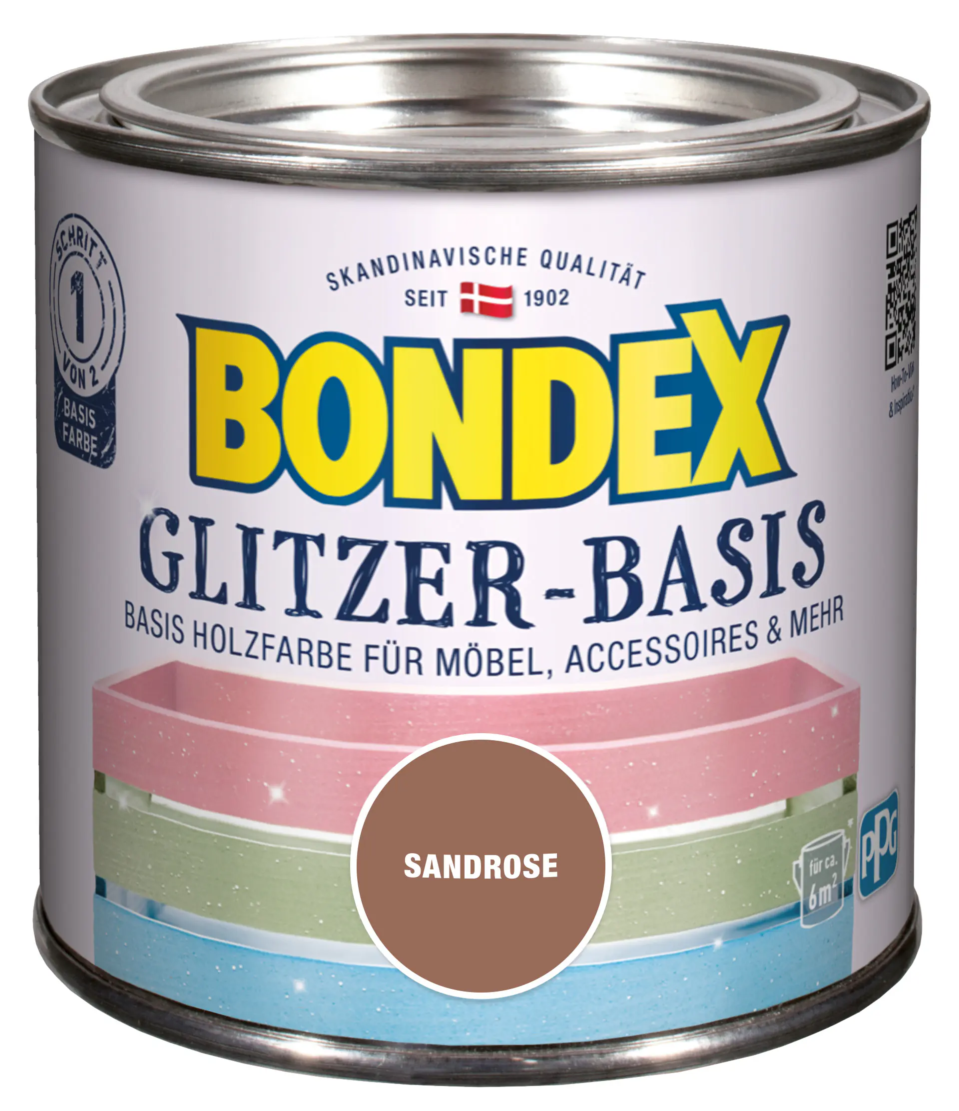 Bondex Glitzer-Basis 500 ml basis sandrose