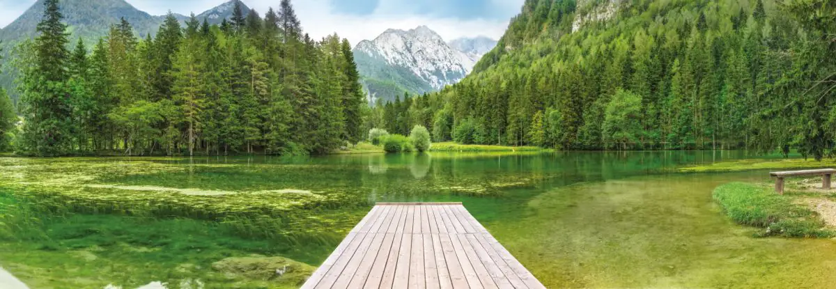 Komar Fotortapete Green Lake 368 x 127 cm 