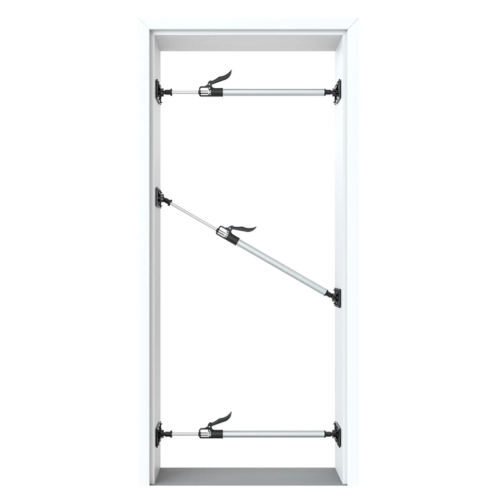 Profispann Schnell Türspanner Alu 3er-Set 66 - 99 cm