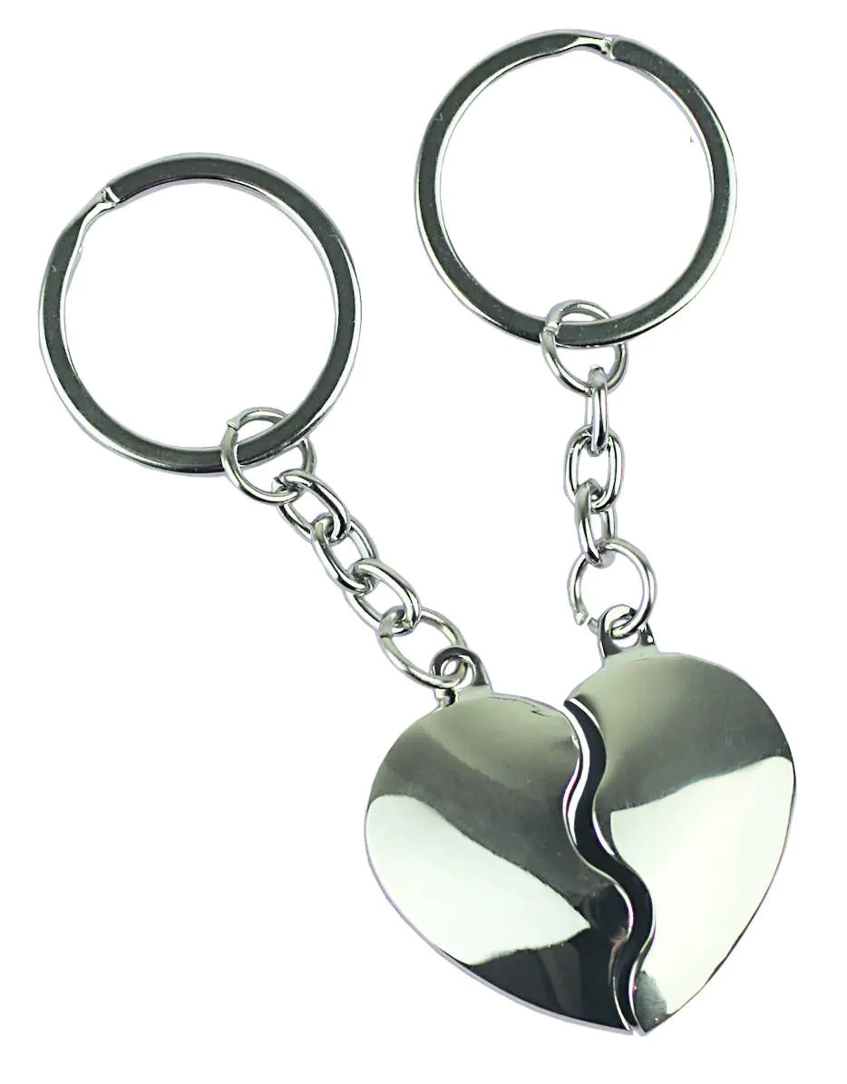 Basi Schlüsselanhänger Broken Heart silber