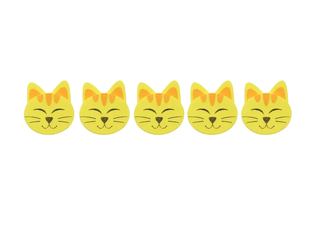 Glorex Moosgummi Sticker Katzen 18 Stück