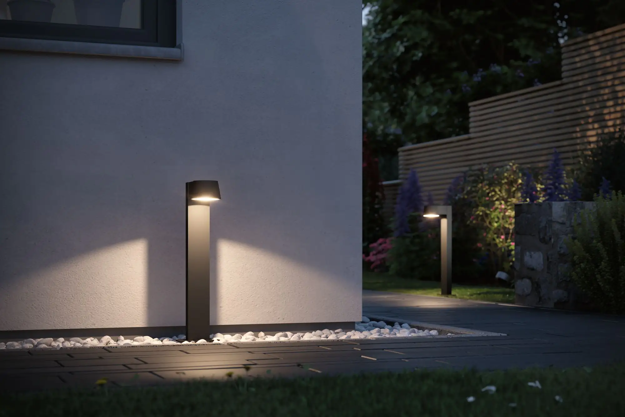 Paulmann LED Pollerleuchte Capea schwarz 50 x 13 cm warmweiß