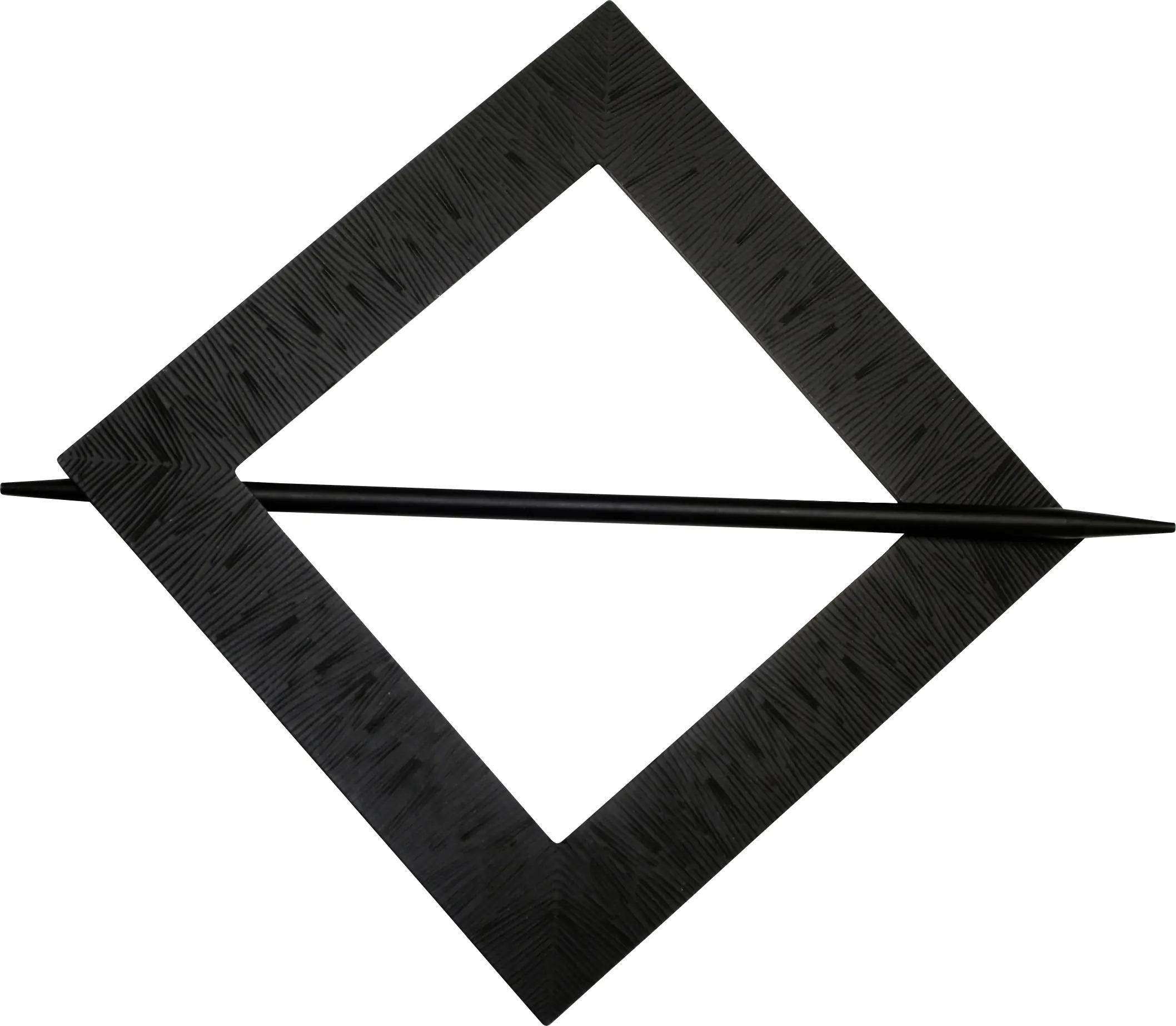 Gardinia Raffhalter für Vorhänge Uranus 14,5 x 14,5 cm schwarz-matt 