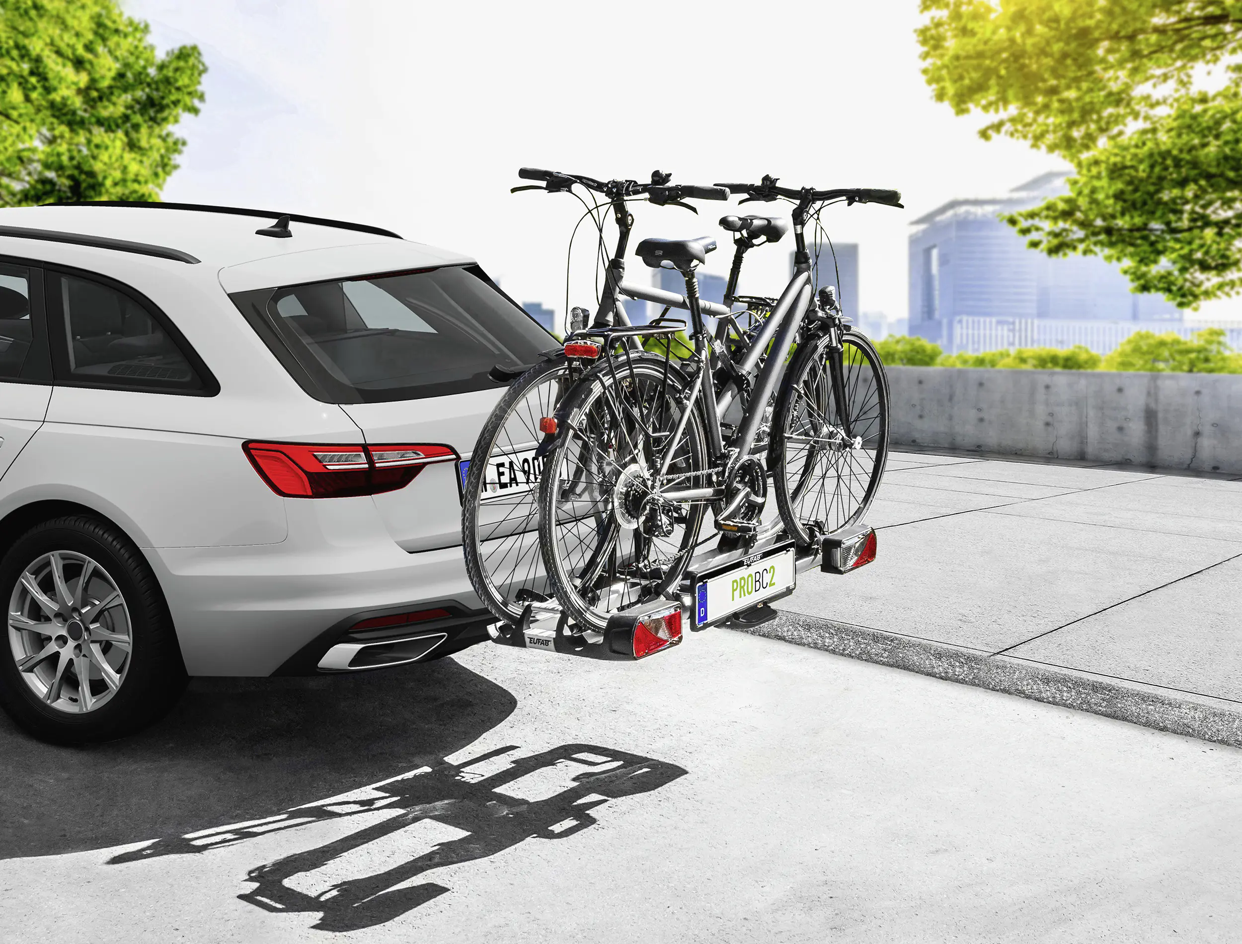 EUFAB Fahrradträger ProBC2 für 2 Fahrräder komplett vormontiert