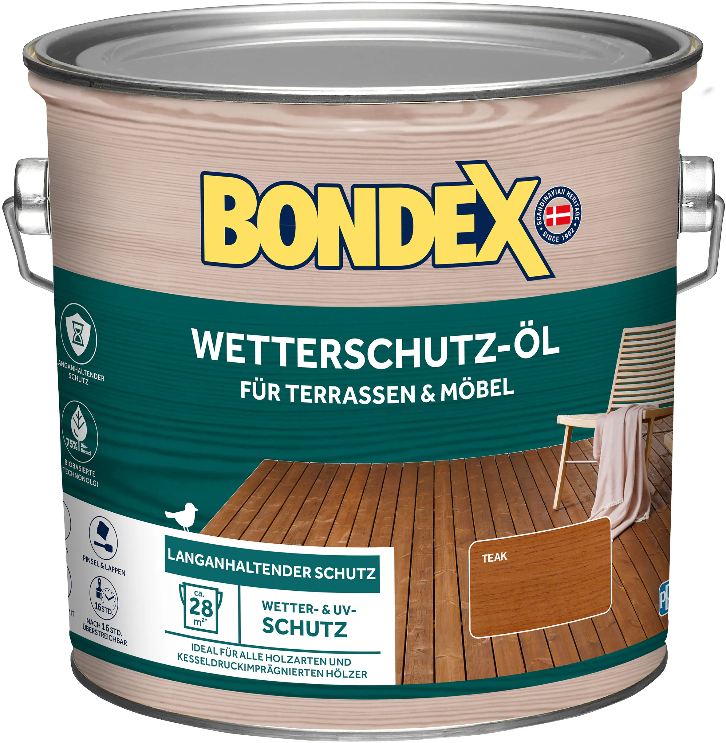 Bondex Wetterschutzöl teak 2,5 L