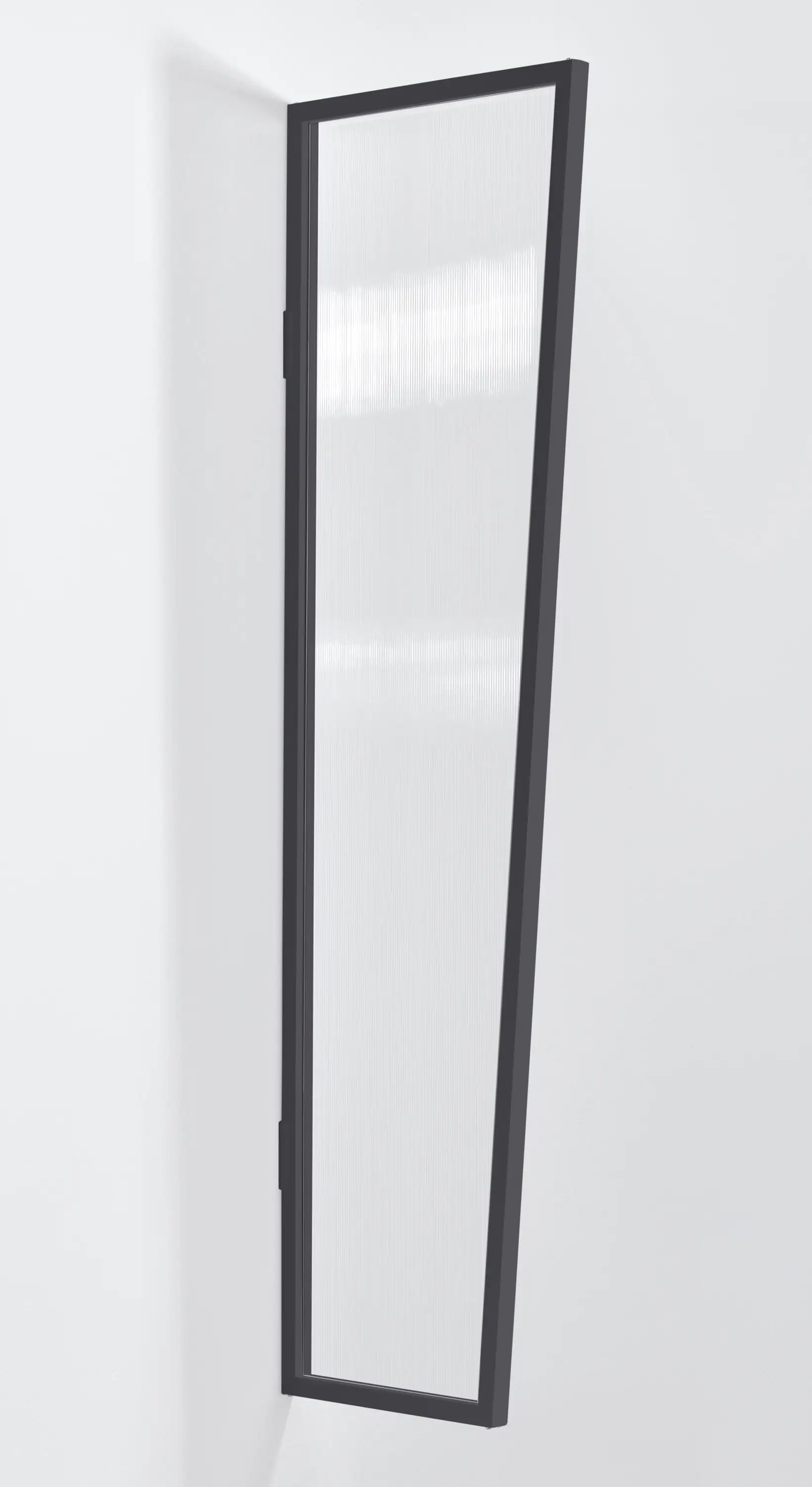 Gutta Seitenblende B1 Aluminium anthrazit, Polycarbonat klar