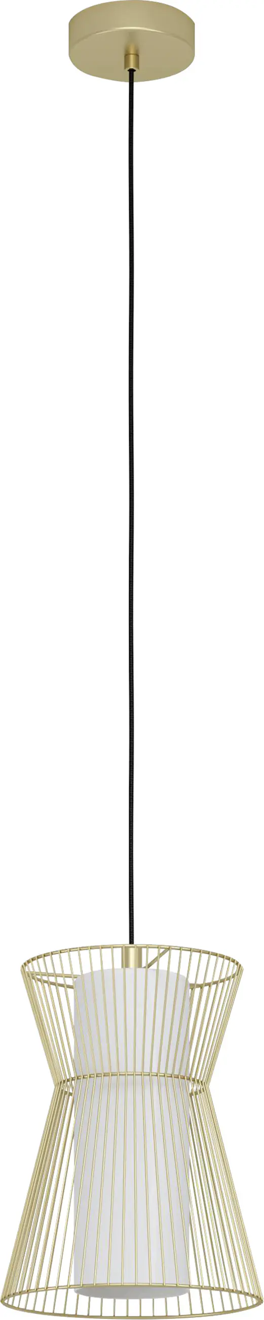 Eglo Hängeleuchte Maseta weiß gold 22,5 x 110 cm E27