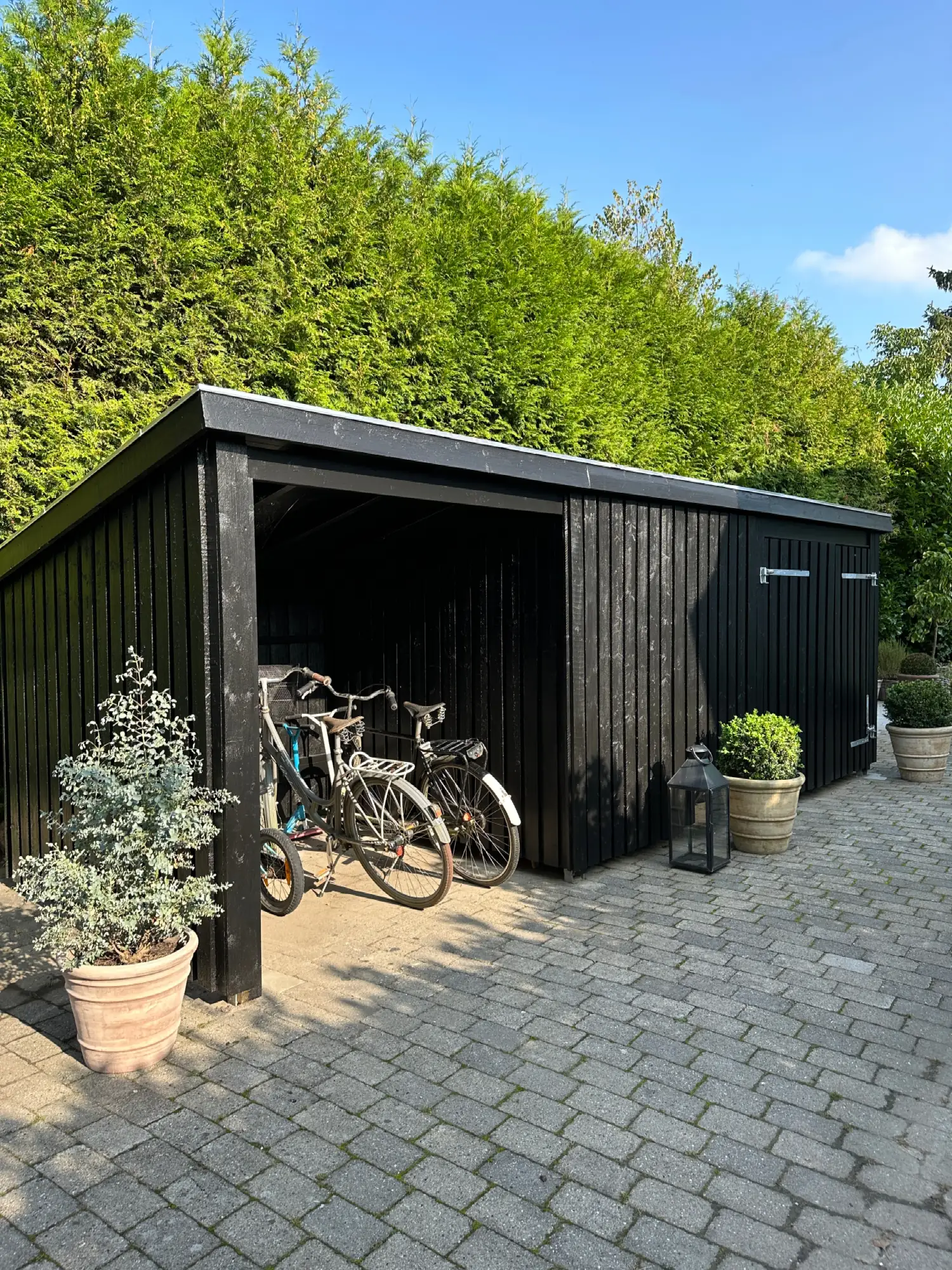 Plus Gartenhaus Nordic Multi 619 x 208 cm natur mit Doppeltür, H-Anker